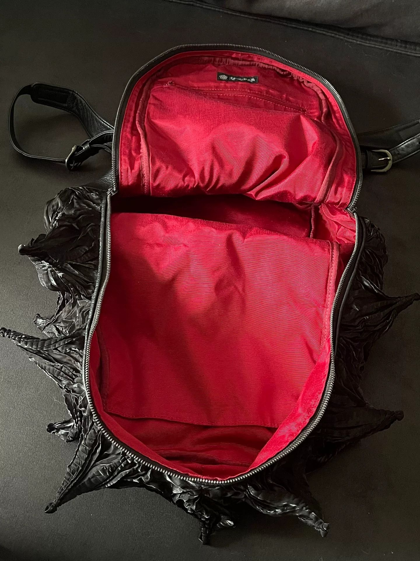 Japanese Brand unique black leather backpack by bunzaburo Size ONE SIZE - 7 Thumbnail
