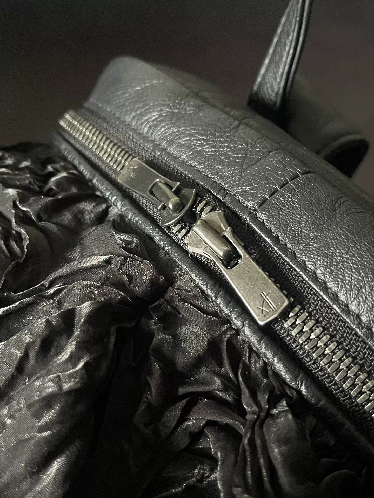 Japanese Brand unique black leather backpack by bunzaburo Size ONE SIZE - 9 Thumbnail