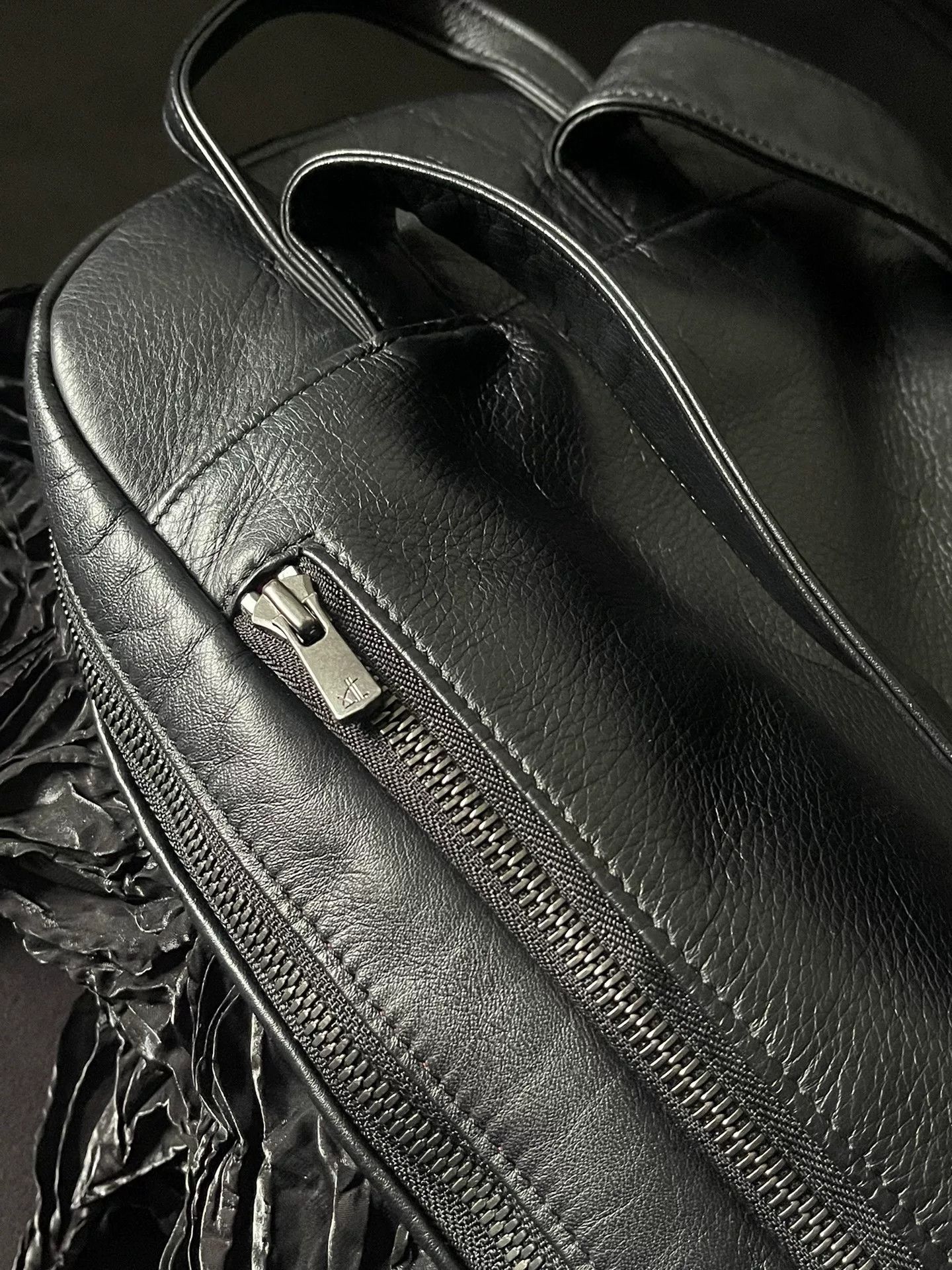 Japanese Brand unique black leather backpack by bunzaburo Size ONE SIZE - 6 Thumbnail
