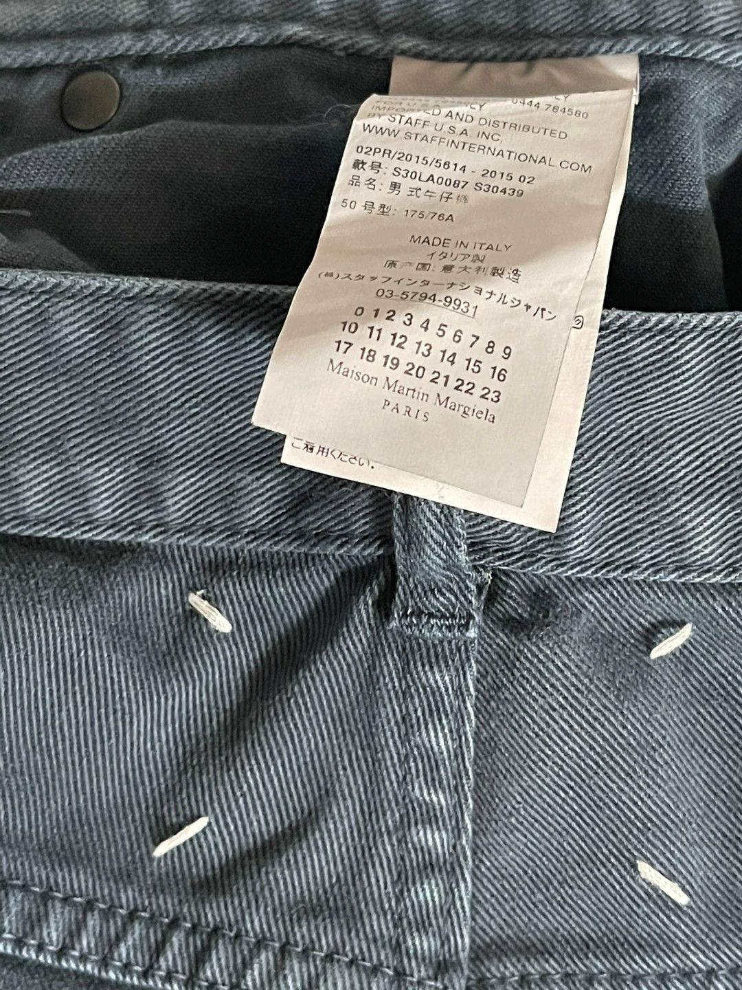 Maison Margiela Maison Margiela Black Blue Denim Pants Size US 30 / EU 46 - 7 Thumbnail