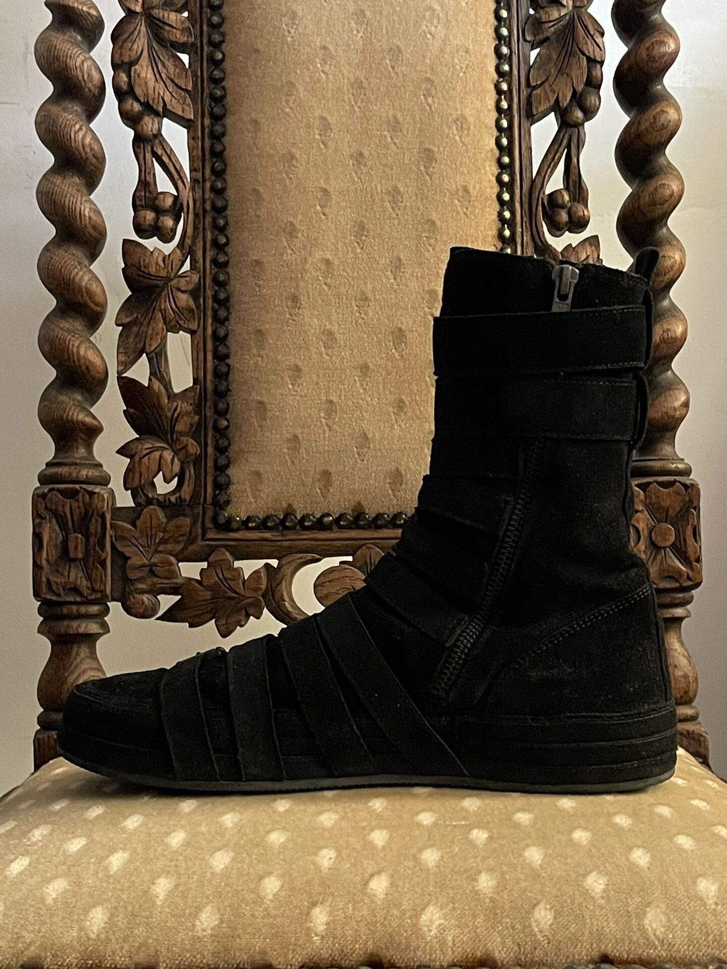 Ann Demeulemeester ann demeulemeester suede high-top boots Size US 9 / IT 39 - 2 Thumbnail