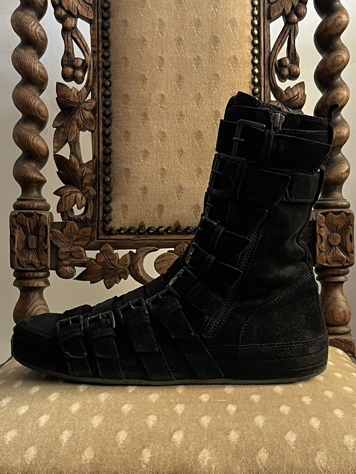 Ann Demeulemeester ann demeulemeester suede high-top boots Size US 9 / IT 39 - 3 Thumbnail