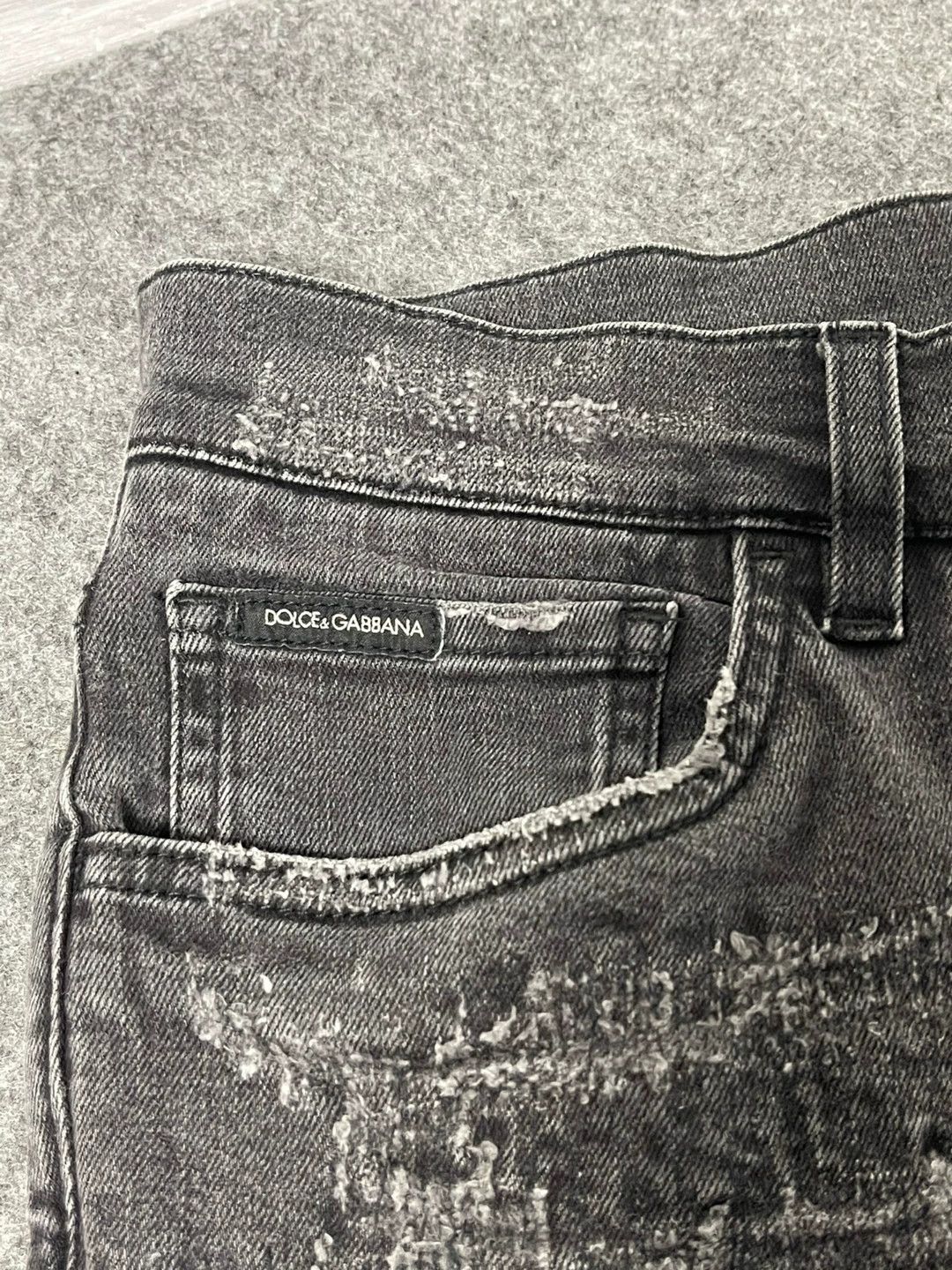 Dolce & Gabbana Dolce&Gabbana Patchwork Denim Jeans Size US 30 / EU 46 - 6 Thumbnail