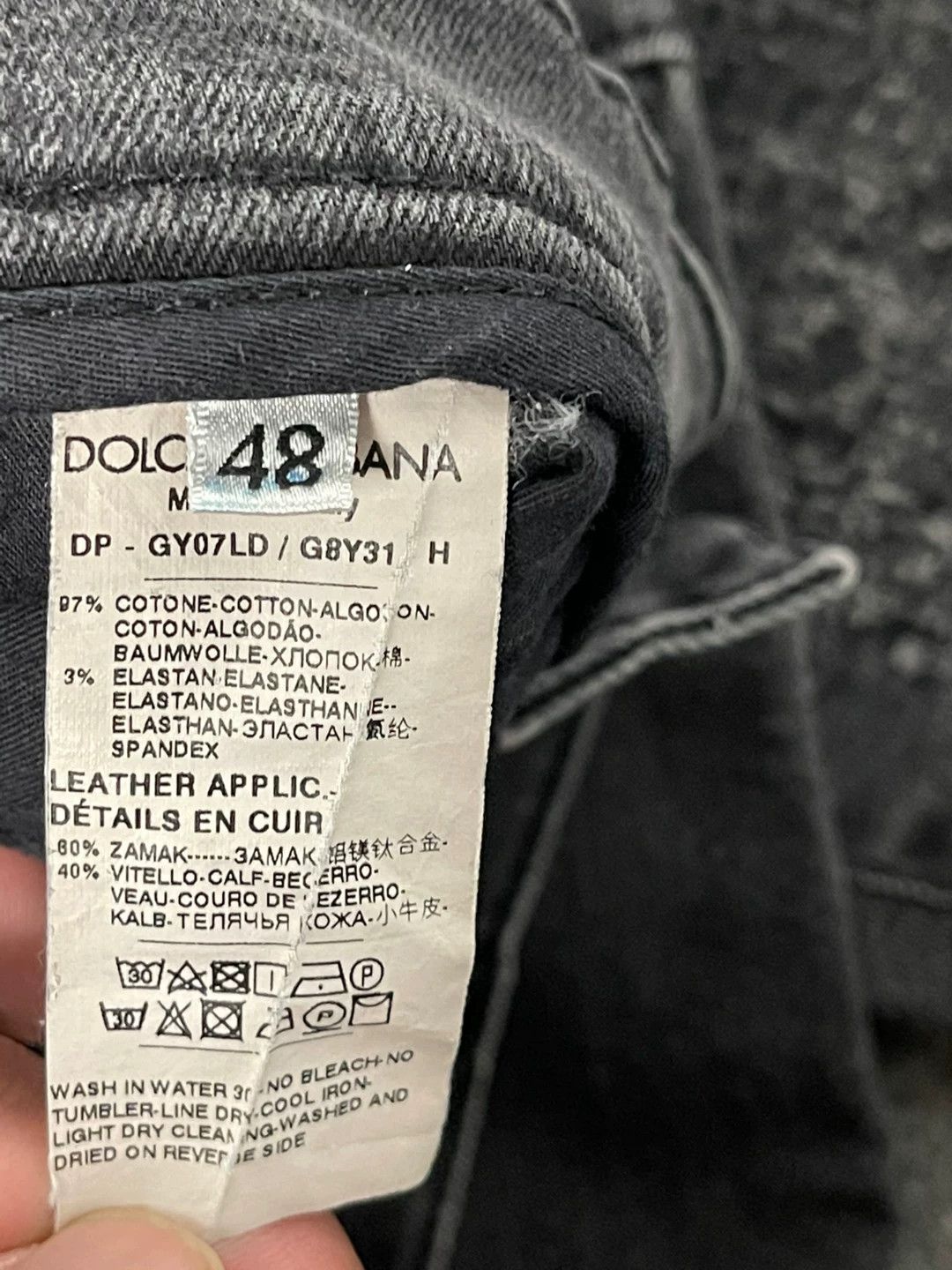 Dolce & Gabbana Dolce&Gabbana Patchwork Denim Jeans Size US 30 / EU 46 - 7 Thumbnail