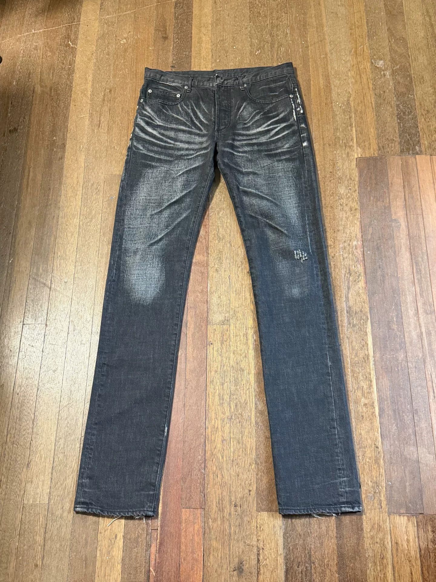 Dior dior homme black cotton denim pants Size US 29 - 2 Thumbnail