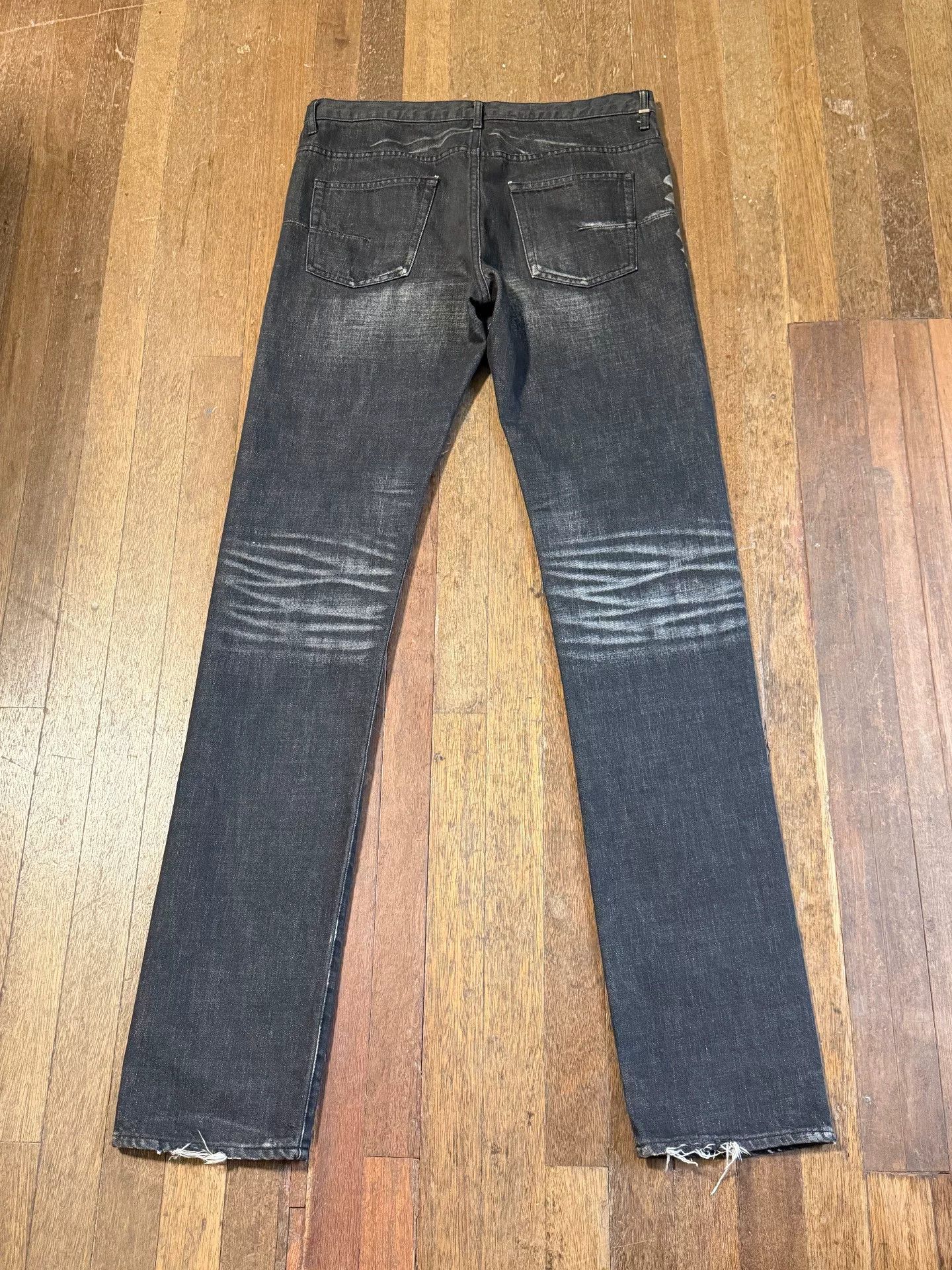 Dior dior homme black cotton denim pants Size US 29 - 3 Thumbnail