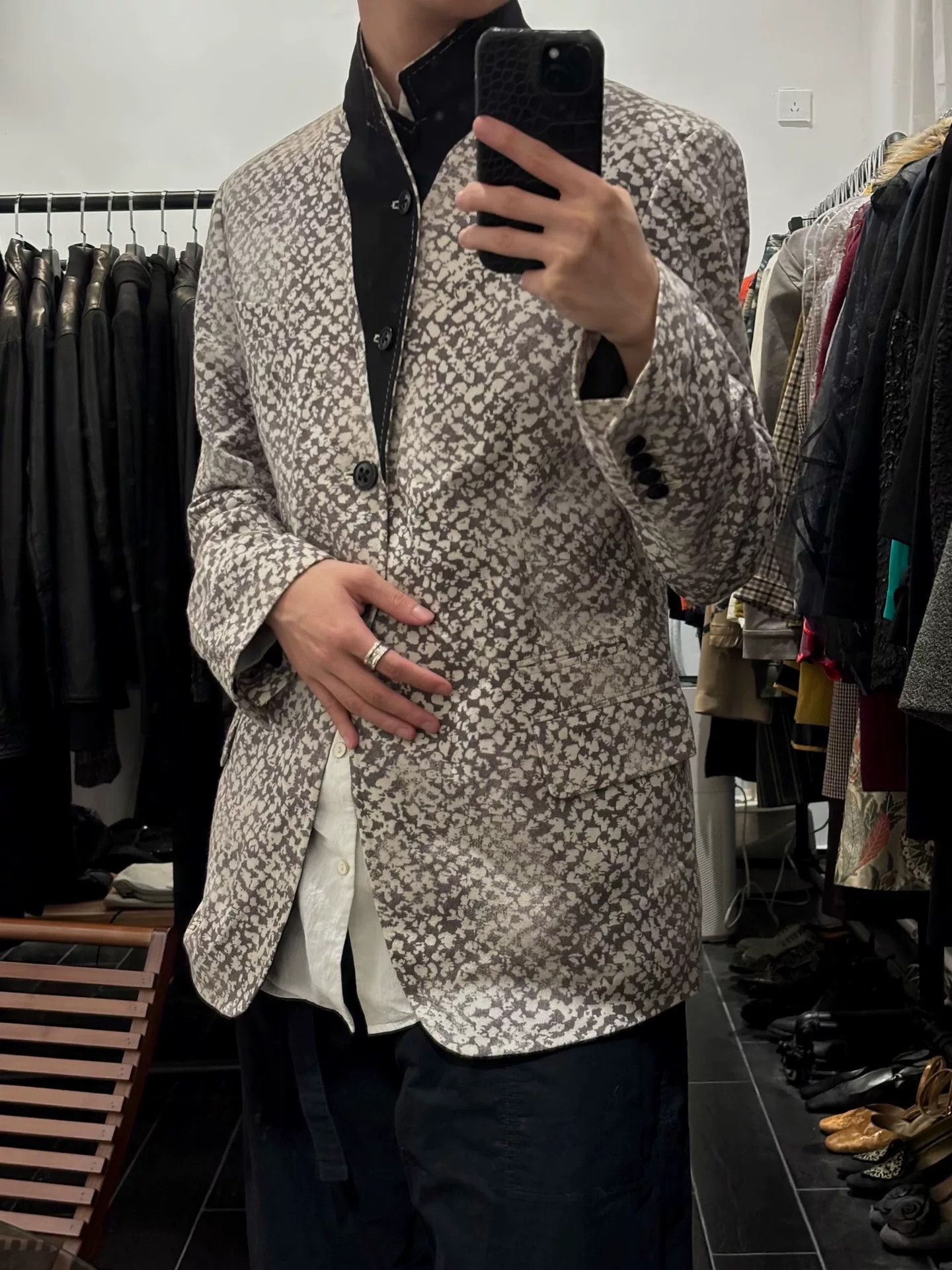 Ann Demeulemeester Ann Demeulemeester Vintage Snowflake Blazer Size XS / US 0-2 / IT 36-38 - 2 Thumbnail