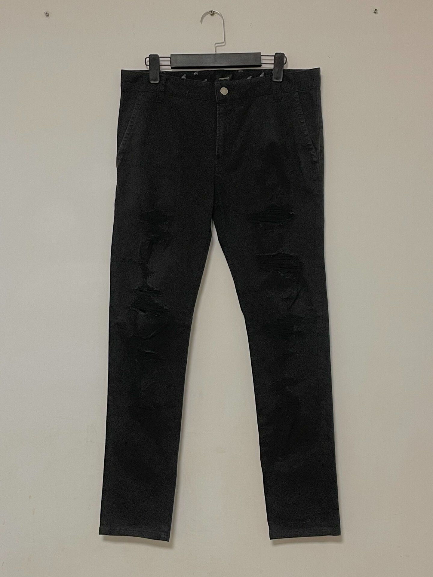 Undercover Undercover Distressed Black Denim Pants Size 5 Size US 34 / EU 50 - 2 Thumbnail