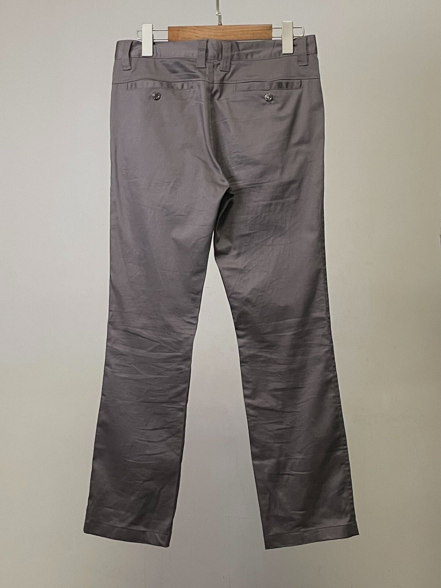 Versace versace gray straight-leg trousers for men Size US 30 / EU 46 - 4 Thumbnail