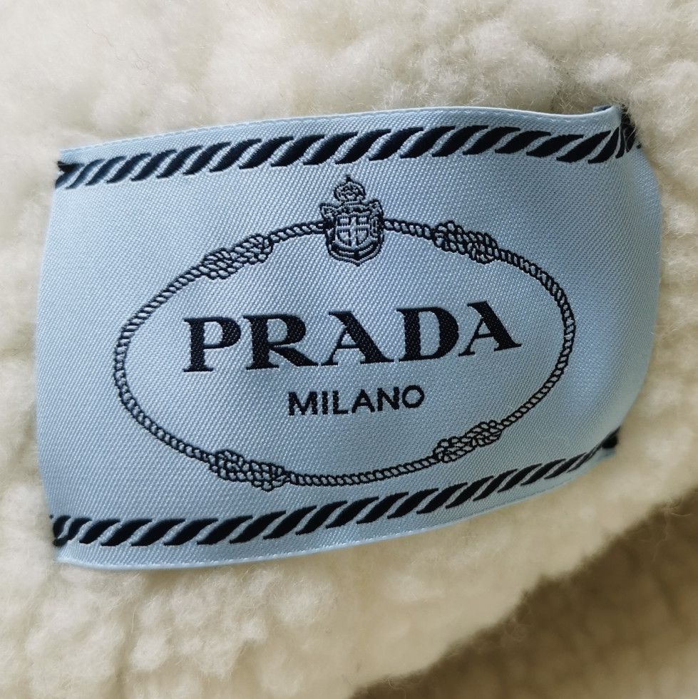 Prada Prada Double Breasted Wool Blend Long Sleeve Coat 0079 Size US L / EU 52-54 / 3 - 6 Thumbnail