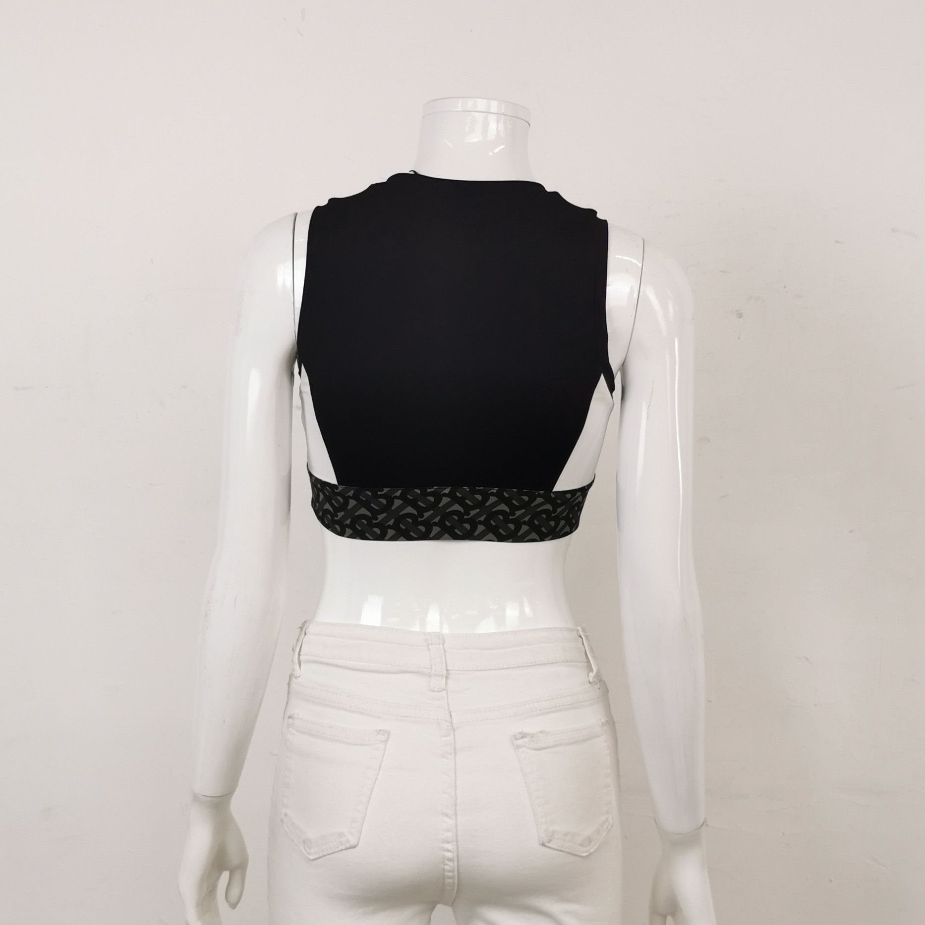 Burberry Burberry Monogram Print Sleeveless Crop Top 0079 Size US XS / EU 42 / 0 - 2 Thumbnail