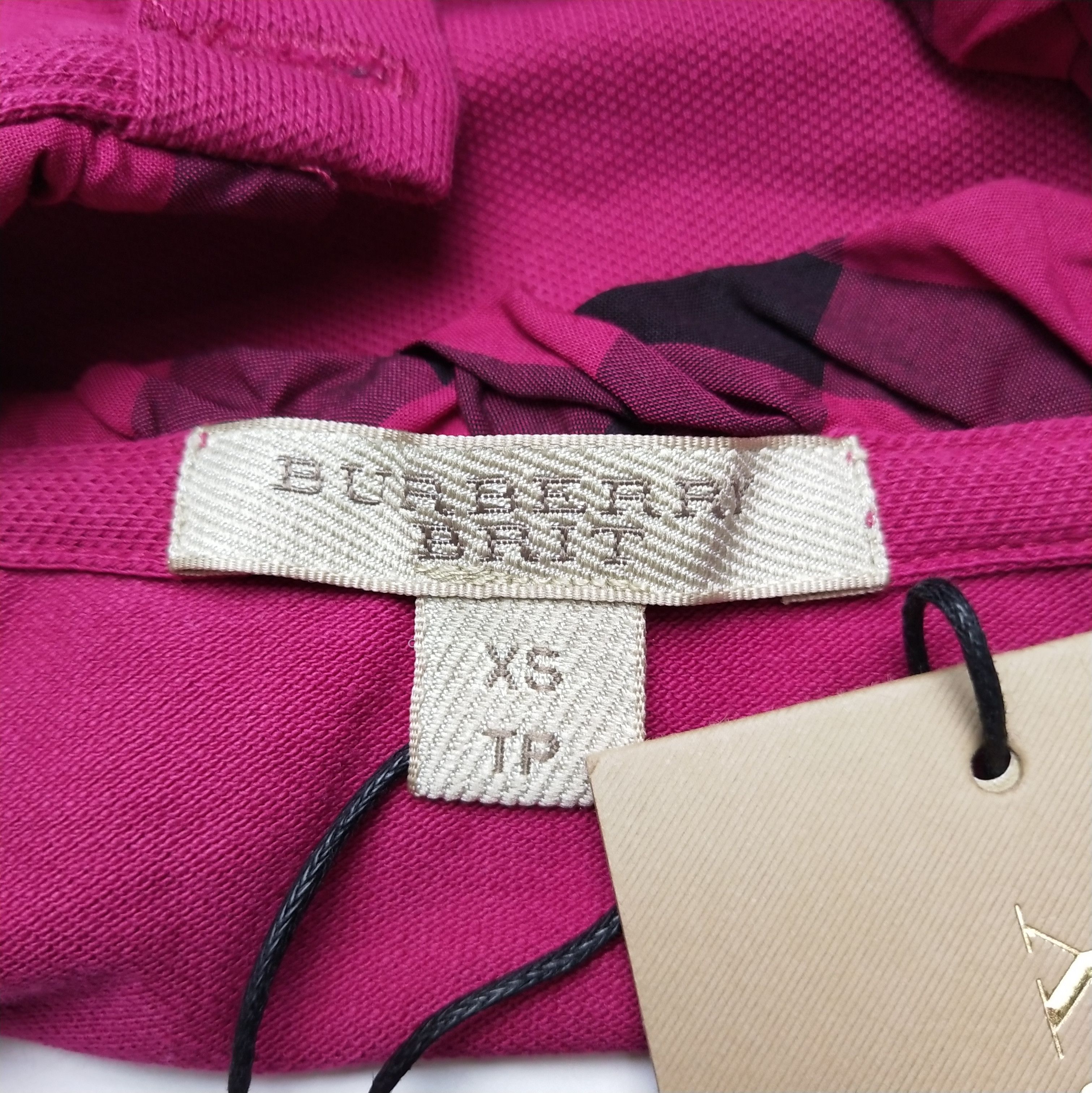 Burberry Burberry Brit Pink Cotton Logo T-Shirt 0079 Size US XS / EU 42 / 0 - 7 Thumbnail