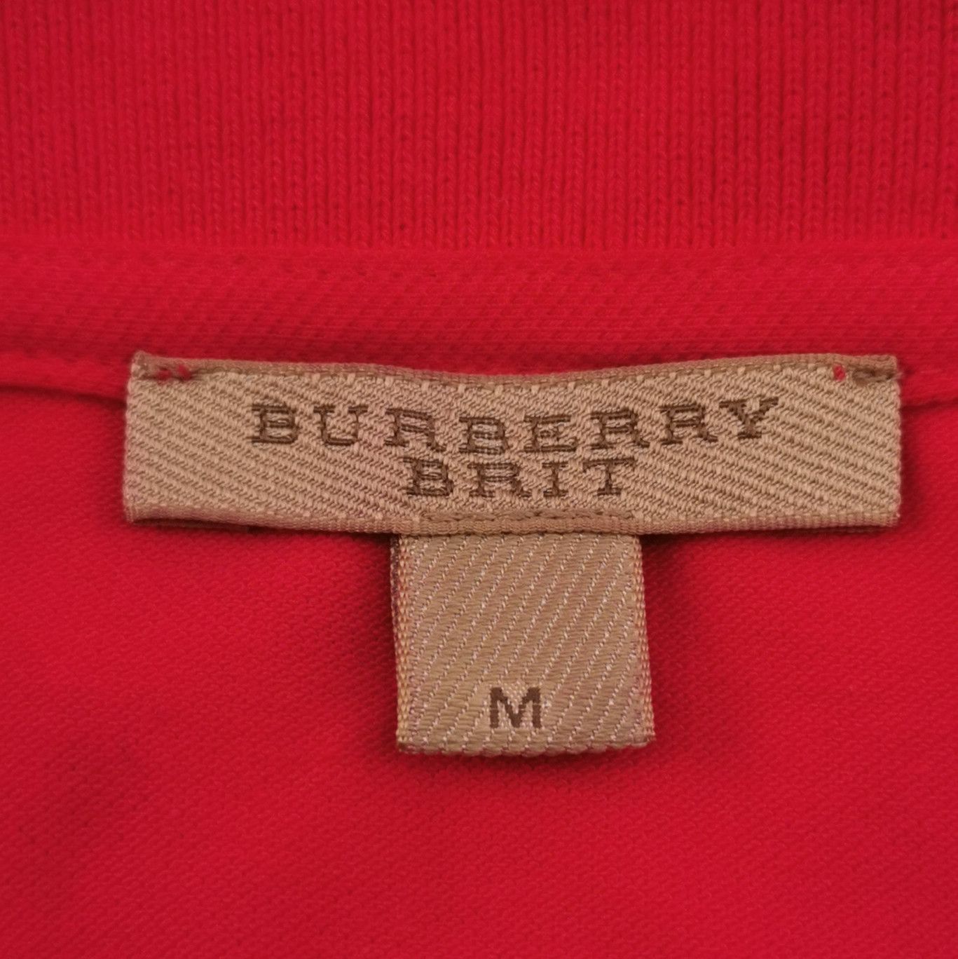 Burberry Burberry Embroidered Logo Polo Shirt in Red 0079 Size US M / EU 48-50 / 2 - 8 Thumbnail