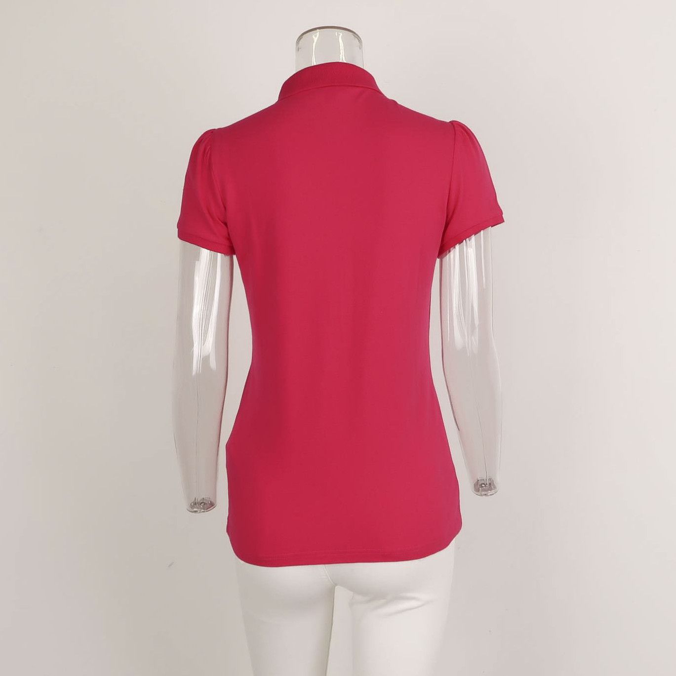 Burberry Burberry Embroidered Logo Polo Shirt in Red 0079 Size US M / EU 48-50 / 2 - 3 Thumbnail