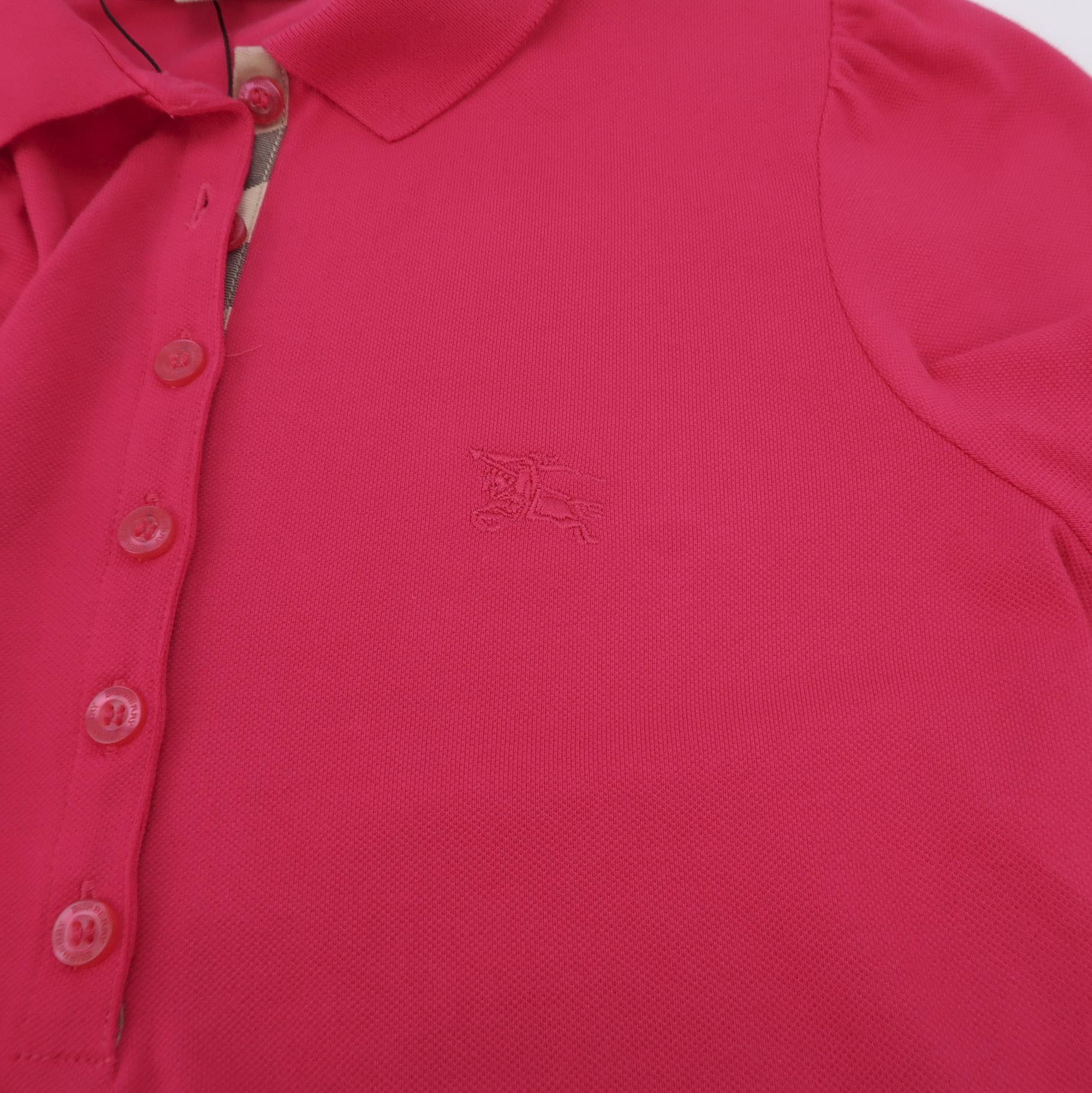 Burberry Burberry Embroidered Logo Polo Shirt in Red 0079 Size US M / EU 48-50 / 2 - 4 Thumbnail