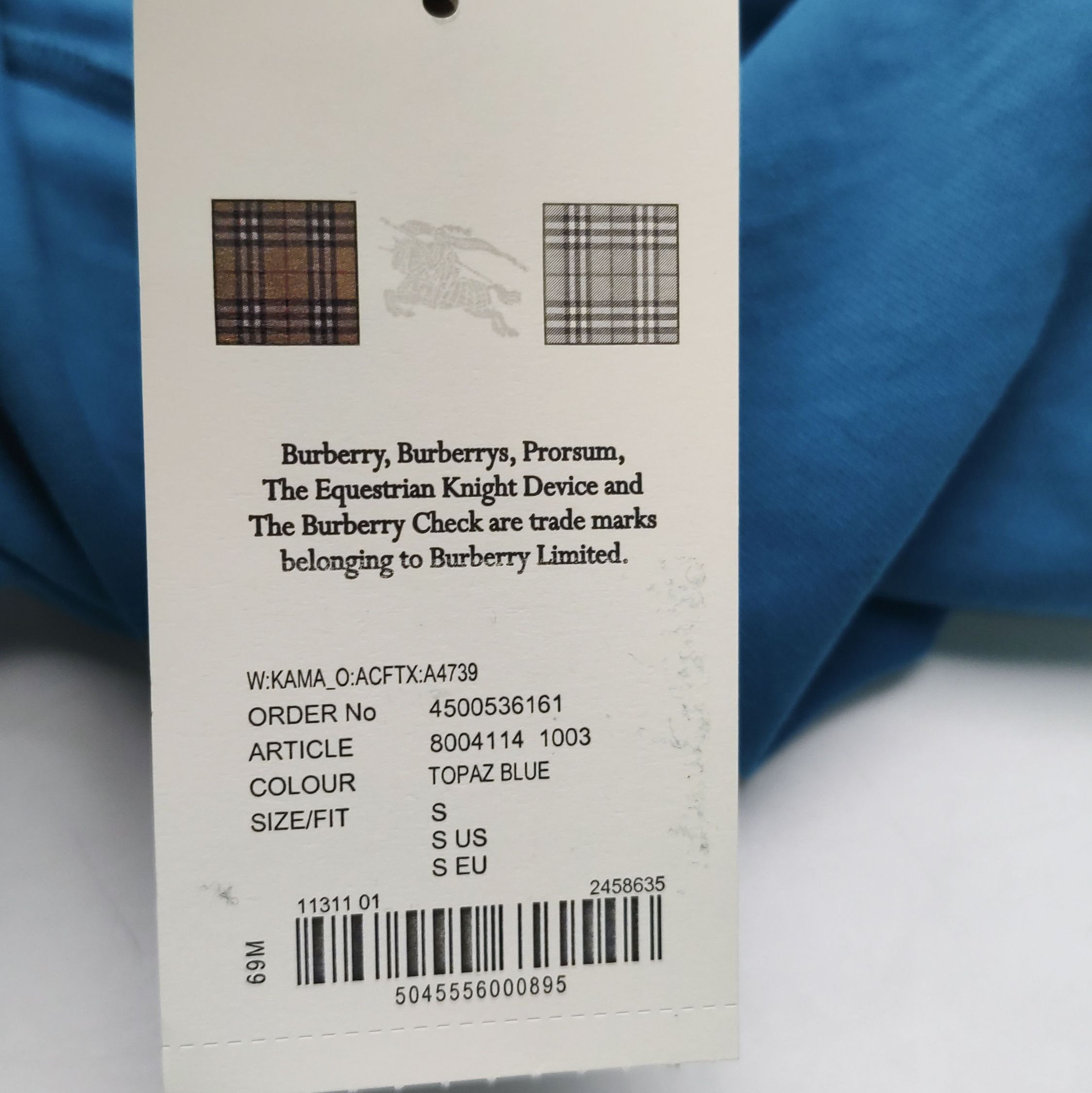 Burberry Burberry Embroidered Polo Shirt in Solid Color 0079 Size US S / EU 44-46 / 1 - 12 Thumbnail