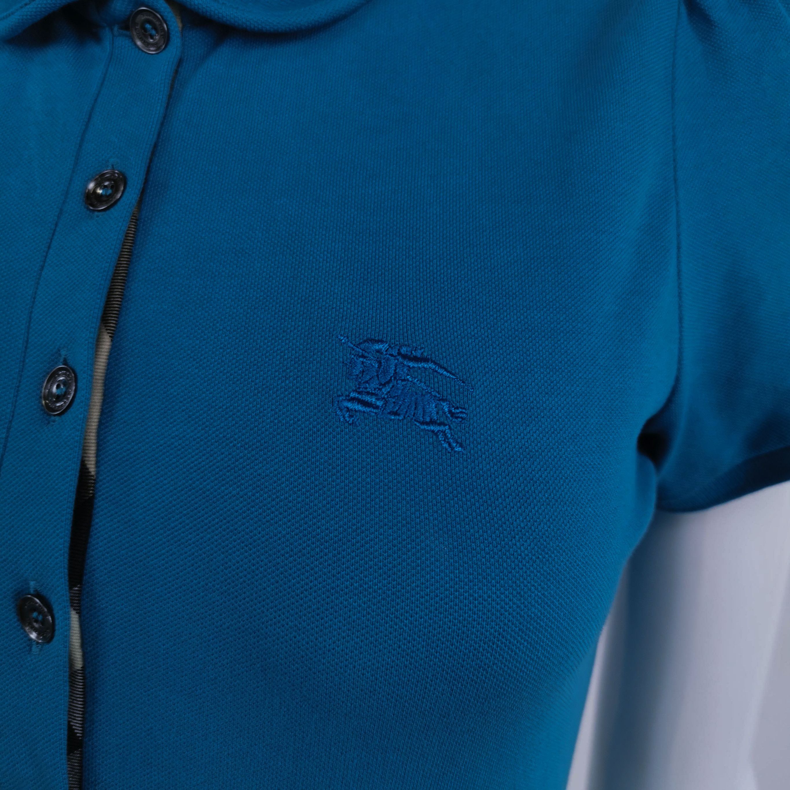 Burberry Burberry Embroidered Polo Shirt in Solid Color 0079 Size US S / EU 44-46 / 1 - 3 Thumbnail