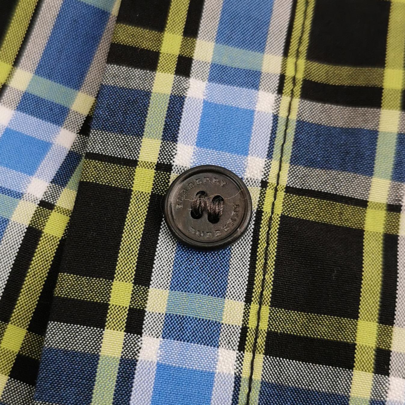 Burberry Burberry Color-Block Plaid Long Sleeve Shirt 0079 Size US S / EU 44-46 / 1 - 4 Thumbnail
