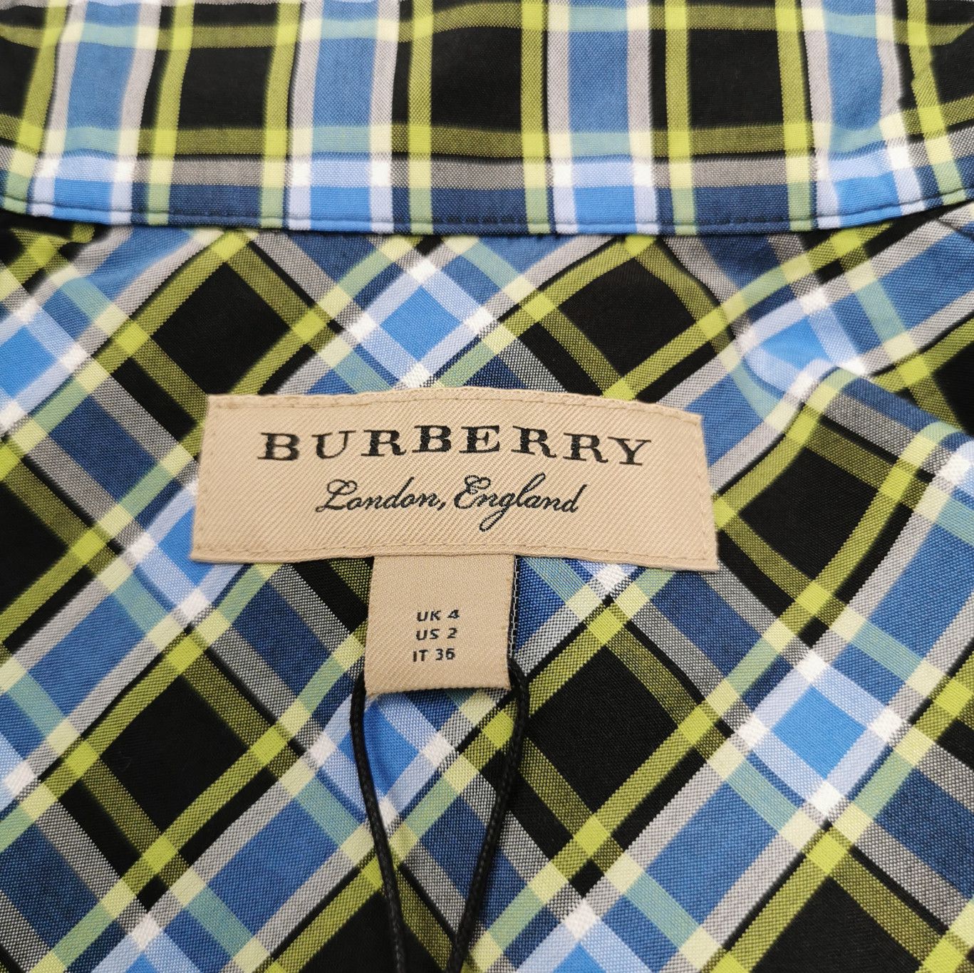 Burberry Burberry Color-Block Plaid Long Sleeve Shirt 0079 Size US S / EU 44-46 / 1 - 7 Thumbnail