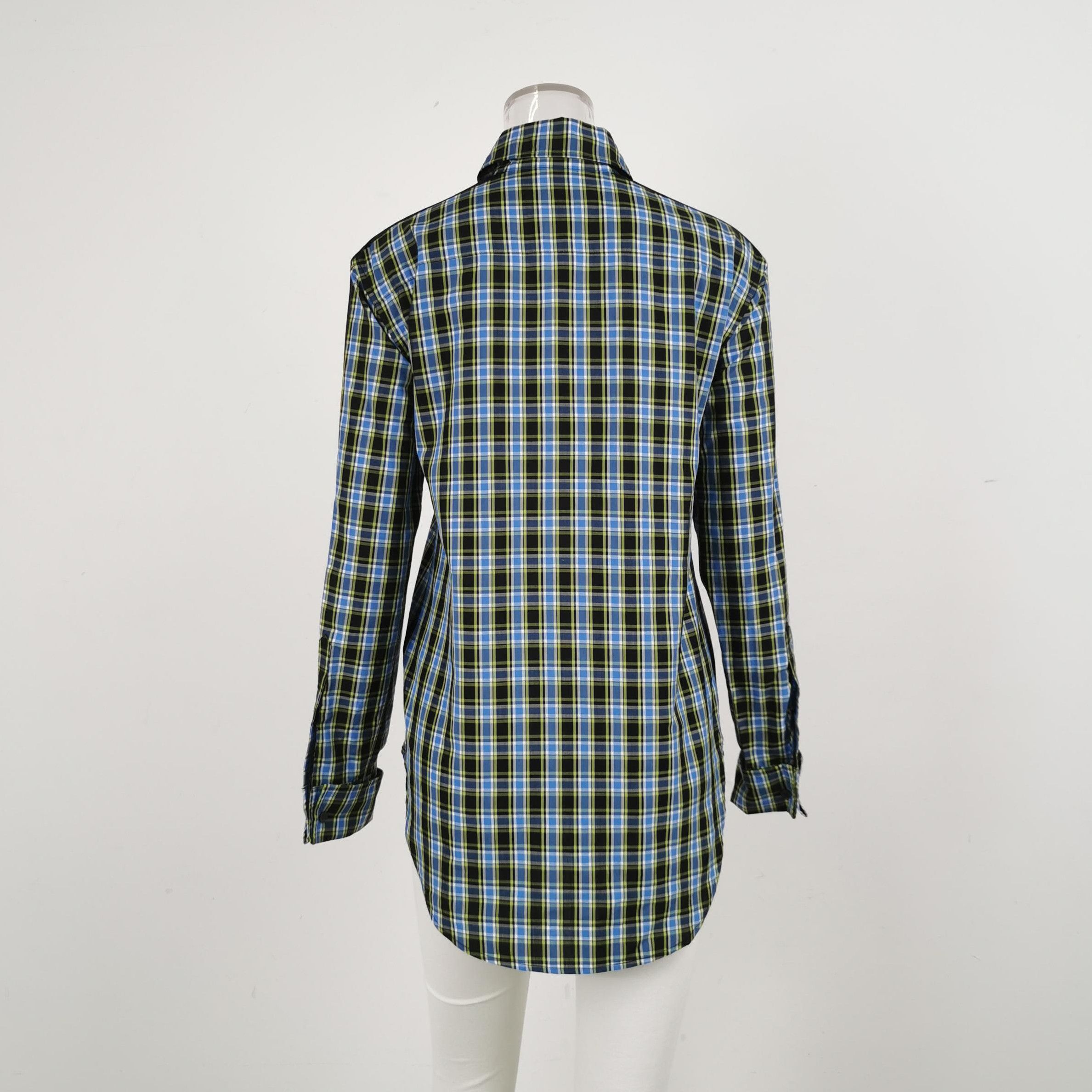 Burberry Burberry Color-Block Plaid Long Sleeve Shirt 0079 Size US S / EU 44-46 / 1 - 3 Thumbnail