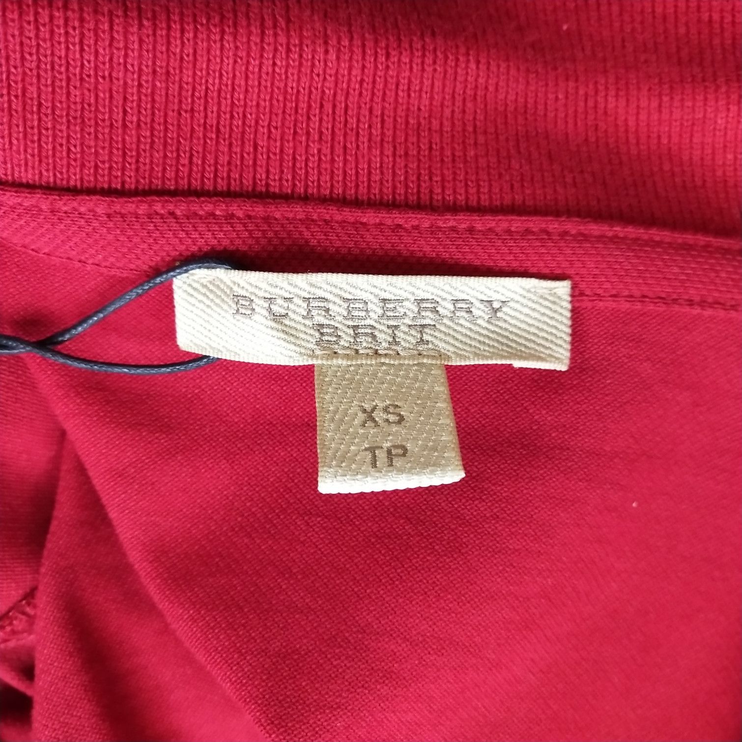 Burberry Burberry Brit Red Embroidered Polo T-Shirt 0079 Size US XS / EU 42 / 0 - 9 Thumbnail