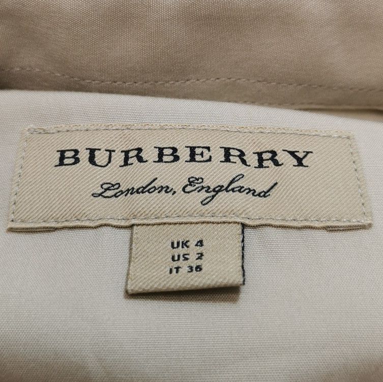 Burberry Burberry Beige Cotton Long Sleeve Shirt 0079 Size US XS / EU 42 / 0 - 5 Thumbnail