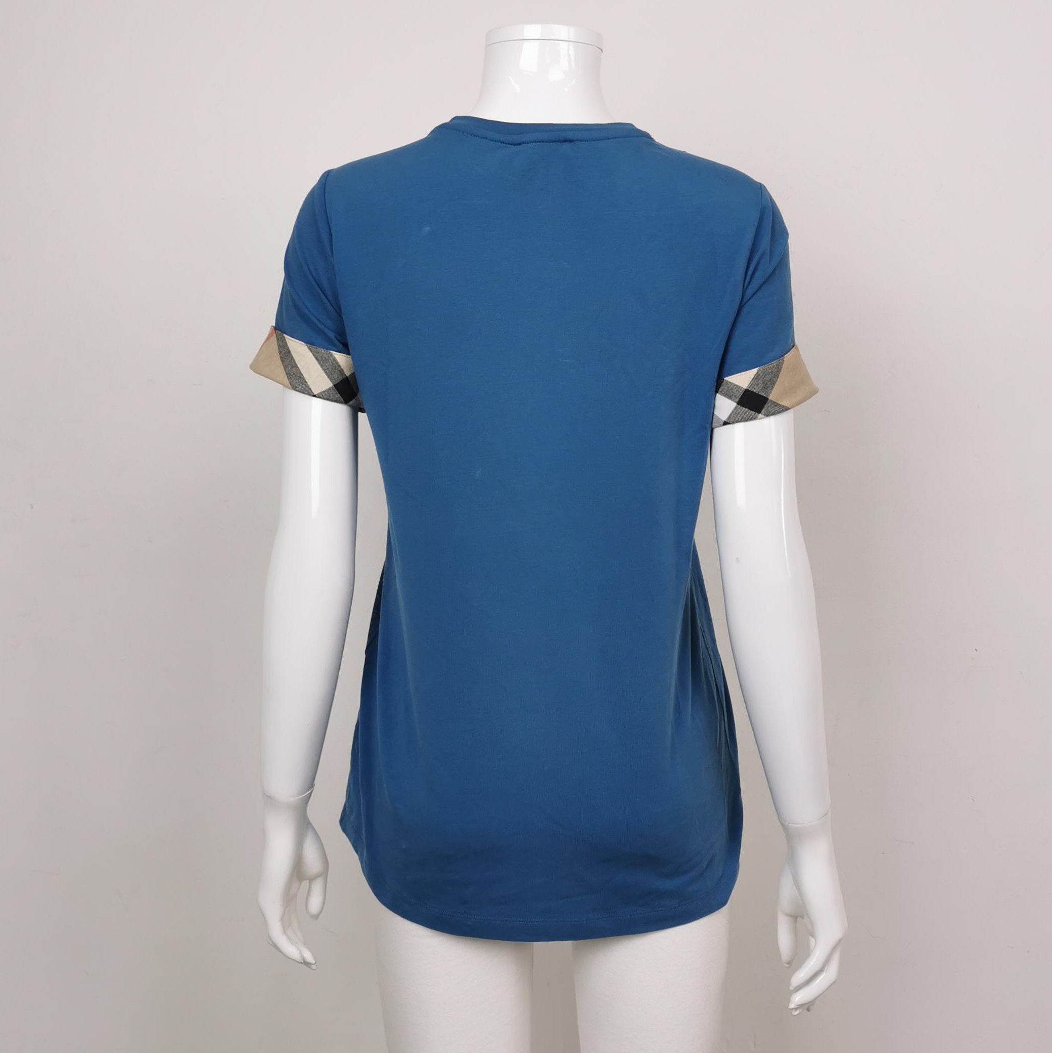 Burberry Burberry Brit Cotton Color-Blocked T-Shirt 0079 Size US M / EU 48-50 / 2 - 2 Thumbnail