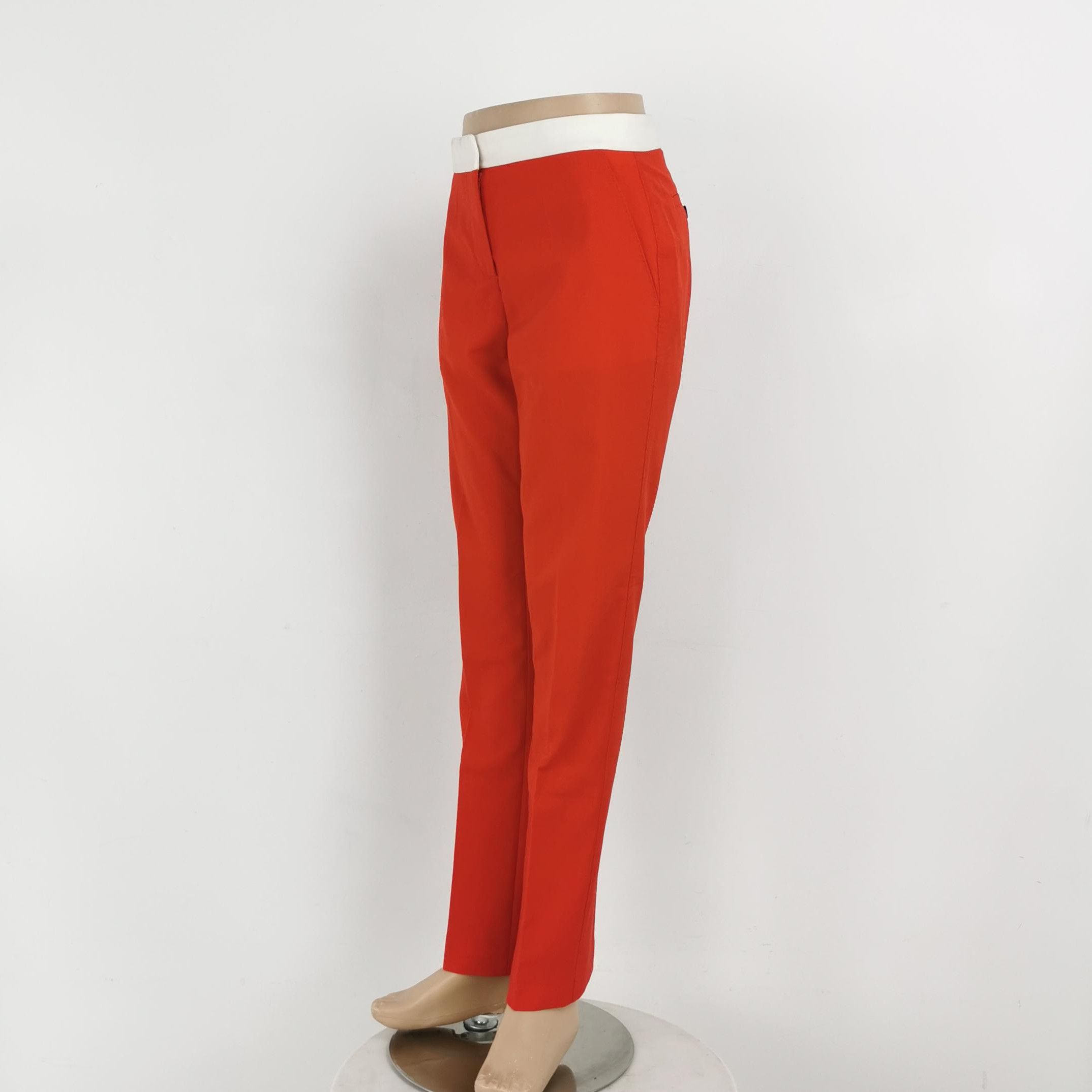 Burberry Burberry Tailored Red Wool Trousers Size 34 0079 Size US 34 / EU 50 - 2 Thumbnail