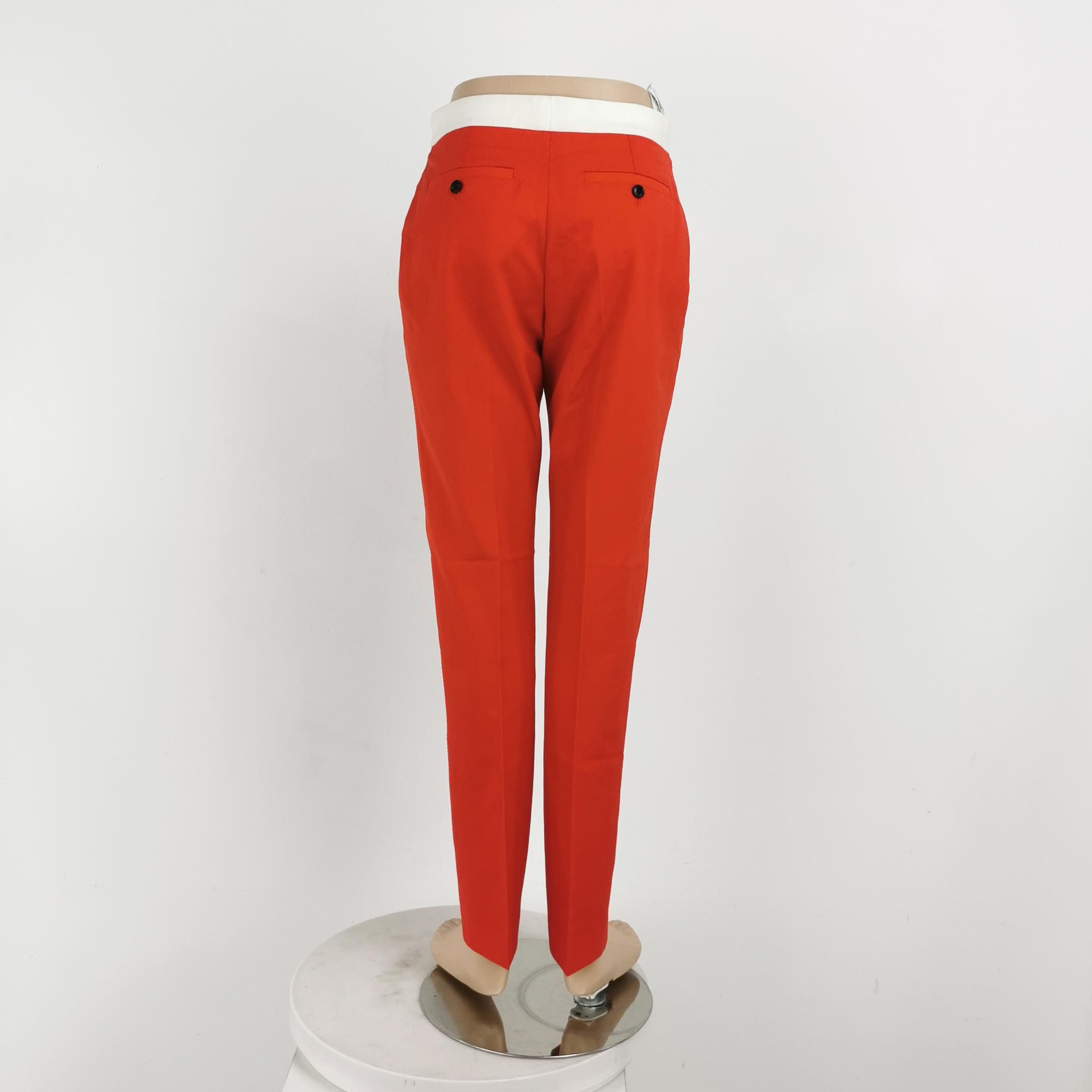 Burberry Burberry Tailored Red Wool Trousers Size 34 0079 Size US 34 / EU 50 - 3 Thumbnail