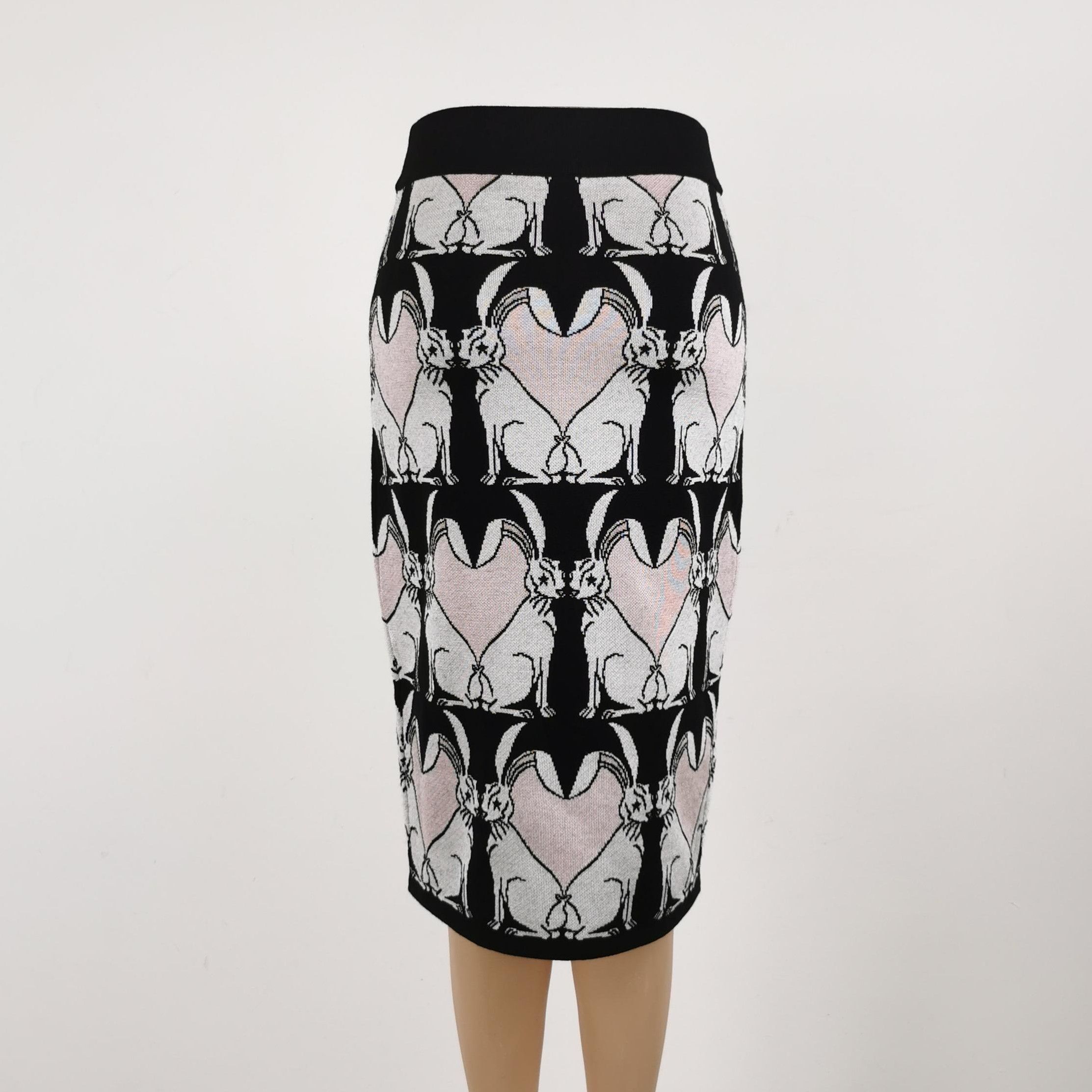 Burberry Burberry Year of the Rabbit Wool Blend Skirt 0079 Size US 26 / EU 42 - 3 Thumbnail