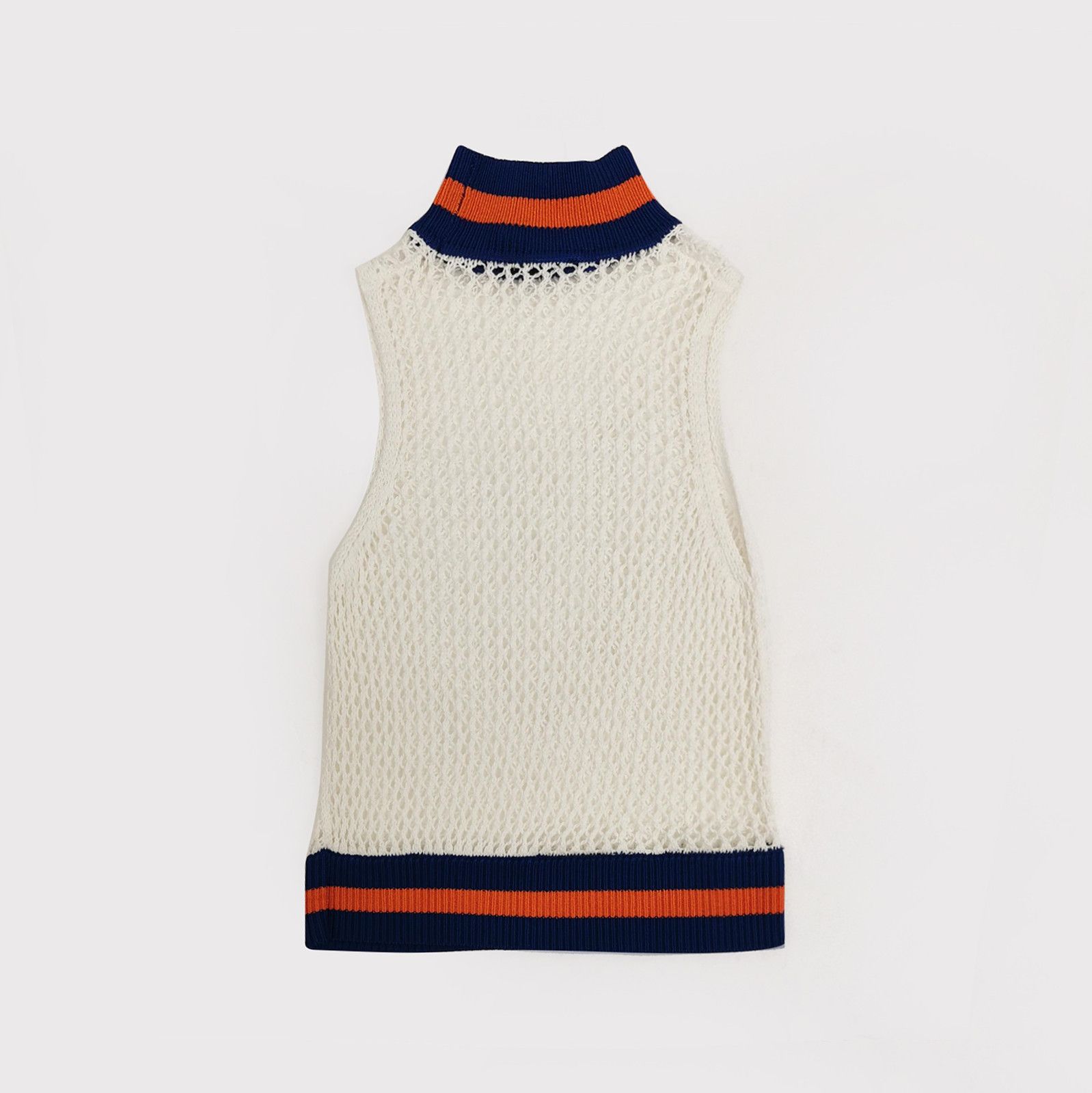 Burberry Burberry Color-Blocked Cotton Sleeveless Top 0079 Size US M / EU 48-50 / 2 - 2 Thumbnail