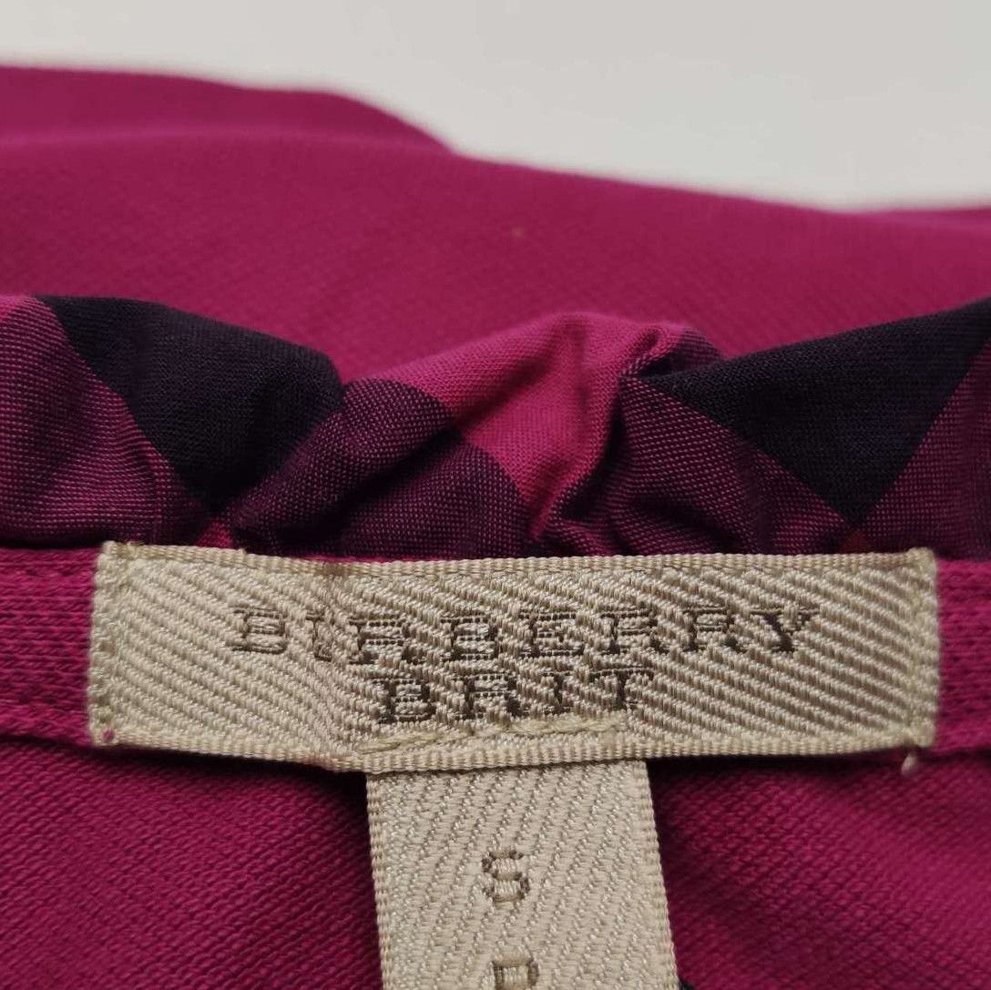 Burberry Burberry Brit Cotton Polo T-Shirt in Pink 0079 Size US S / EU 44-46 / 1 - 6 Thumbnail