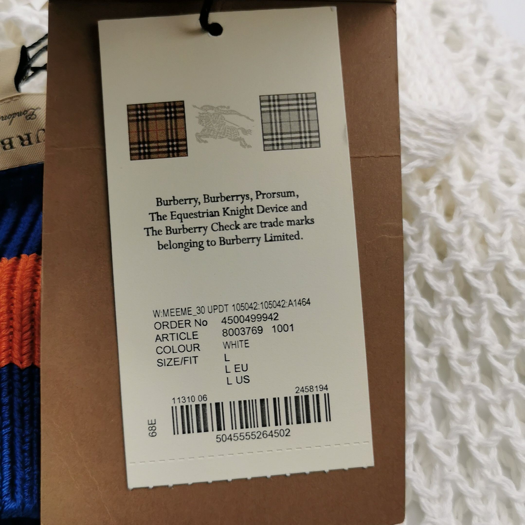 Burberry Burberry Color-Block Cotton Sleeveless Top 0079 Size US L / EU 52-54 / 3 - 9 Thumbnail