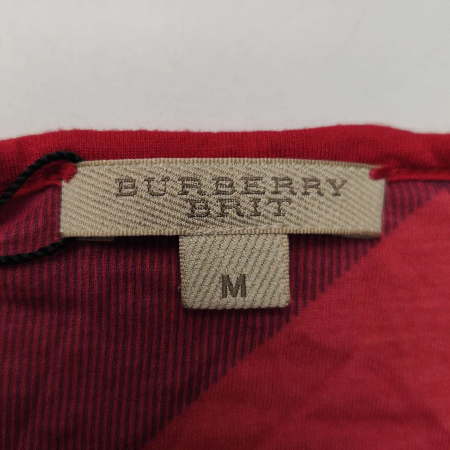 Burberry Burberry Brit Red Scoop Neck Tee Shirt 0079 Size US M / EU 48-50 / 2 - 4 Thumbnail