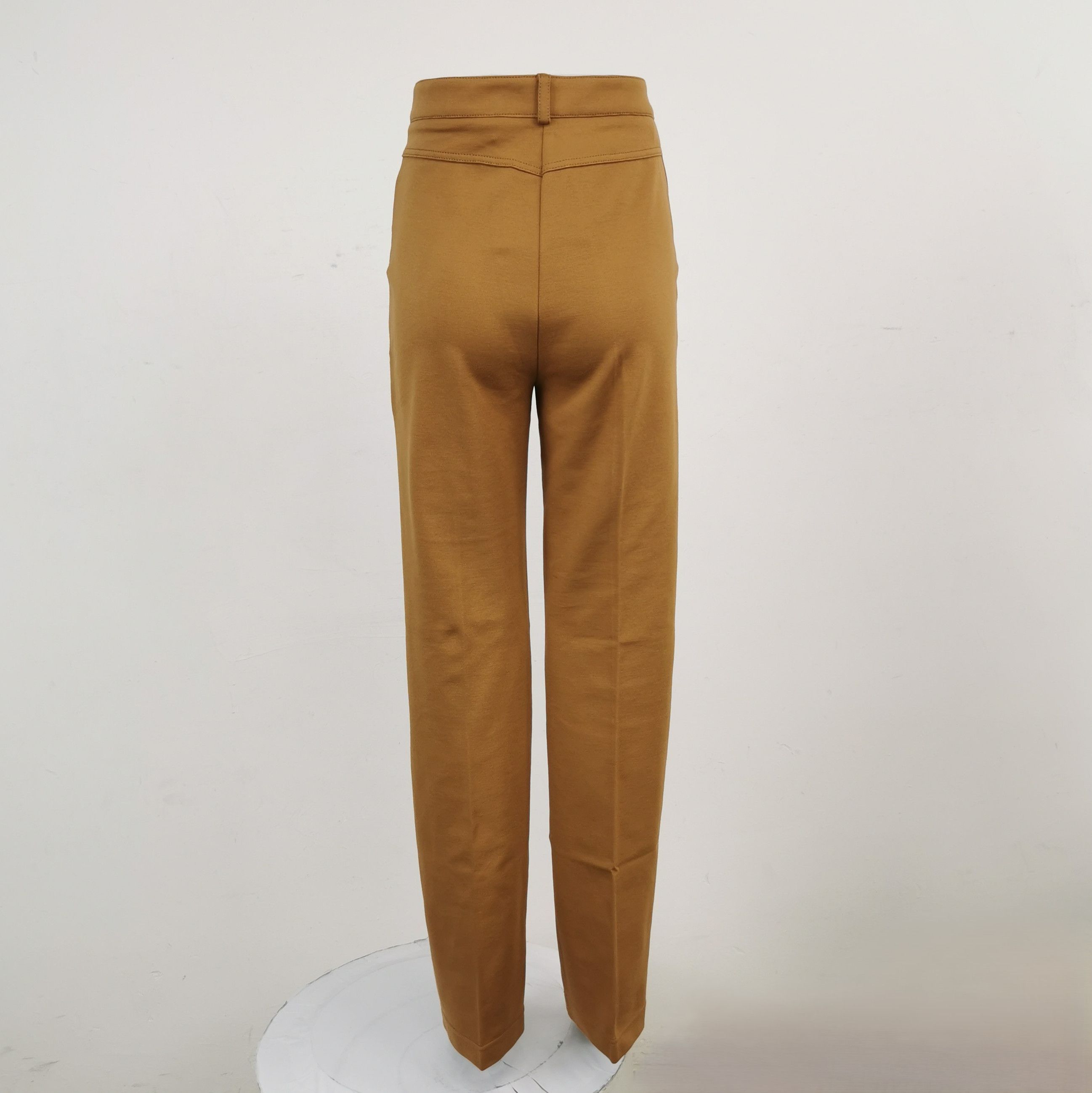 Burberry Burberry Solid Wide-Leg Trousers in US Size 4 0079 Size US 27 - 2 Thumbnail