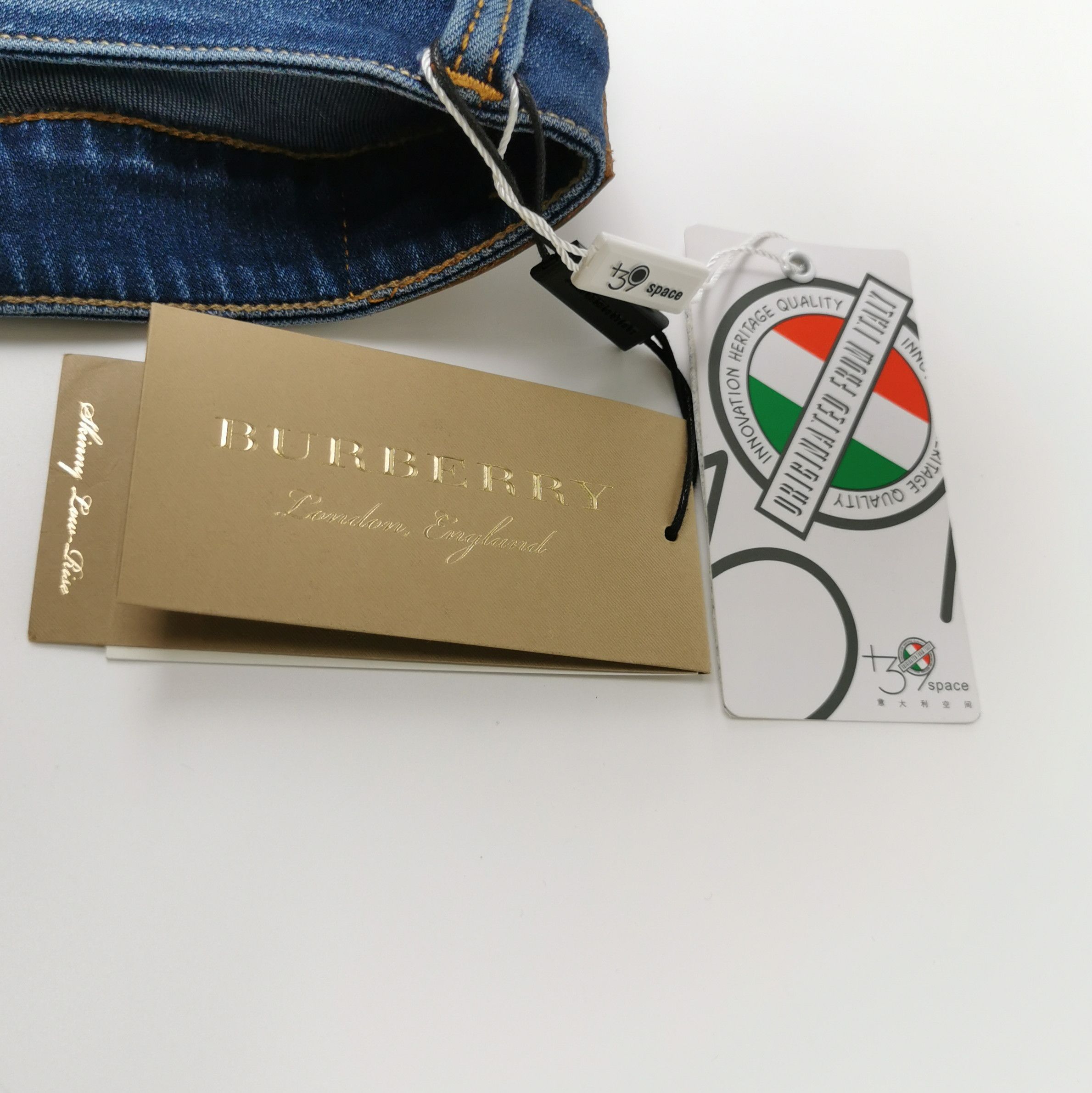 Burberry Logo Cotton Long Pants Size 28 0079