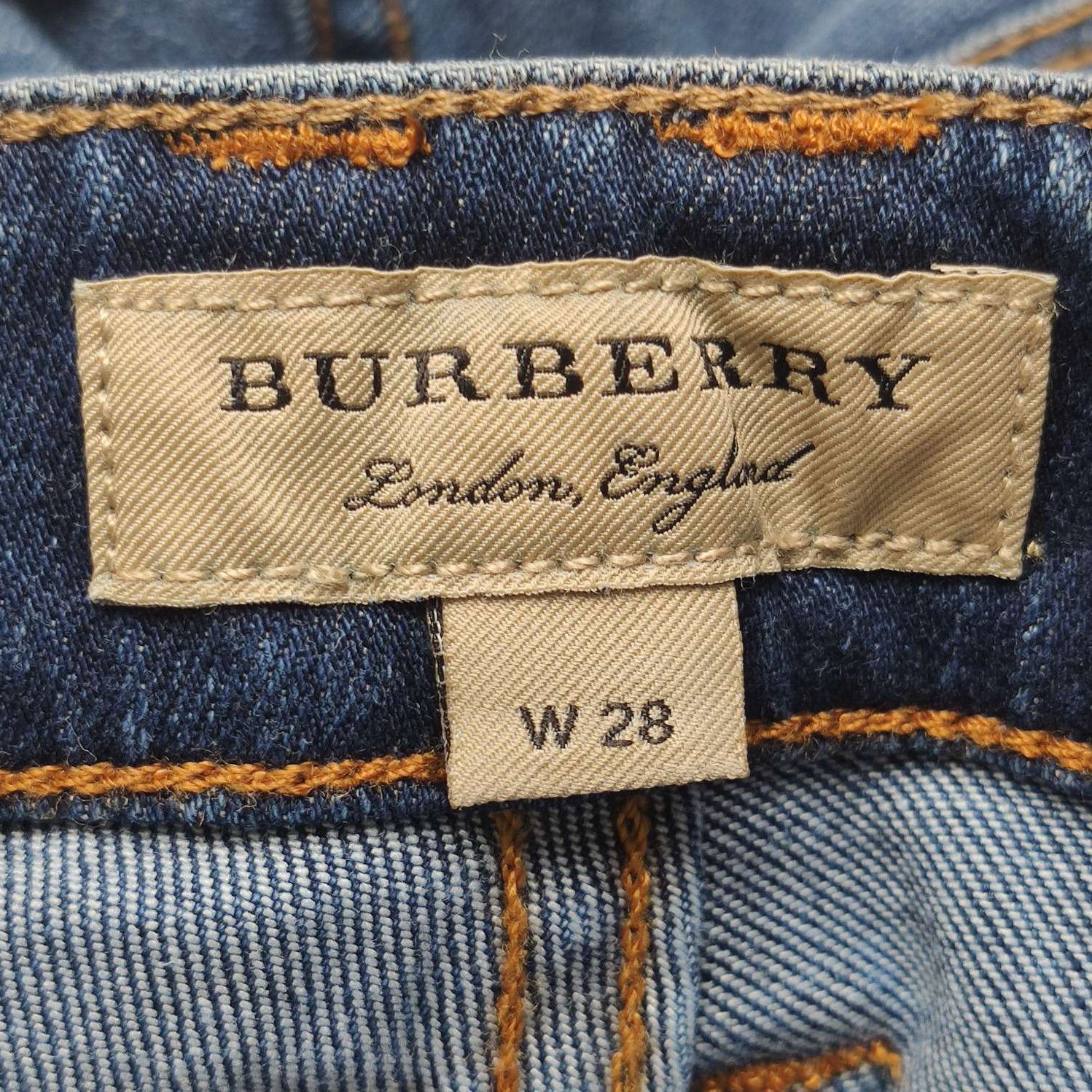 Burberry Logo Cotton Long Pants Size 28 0079