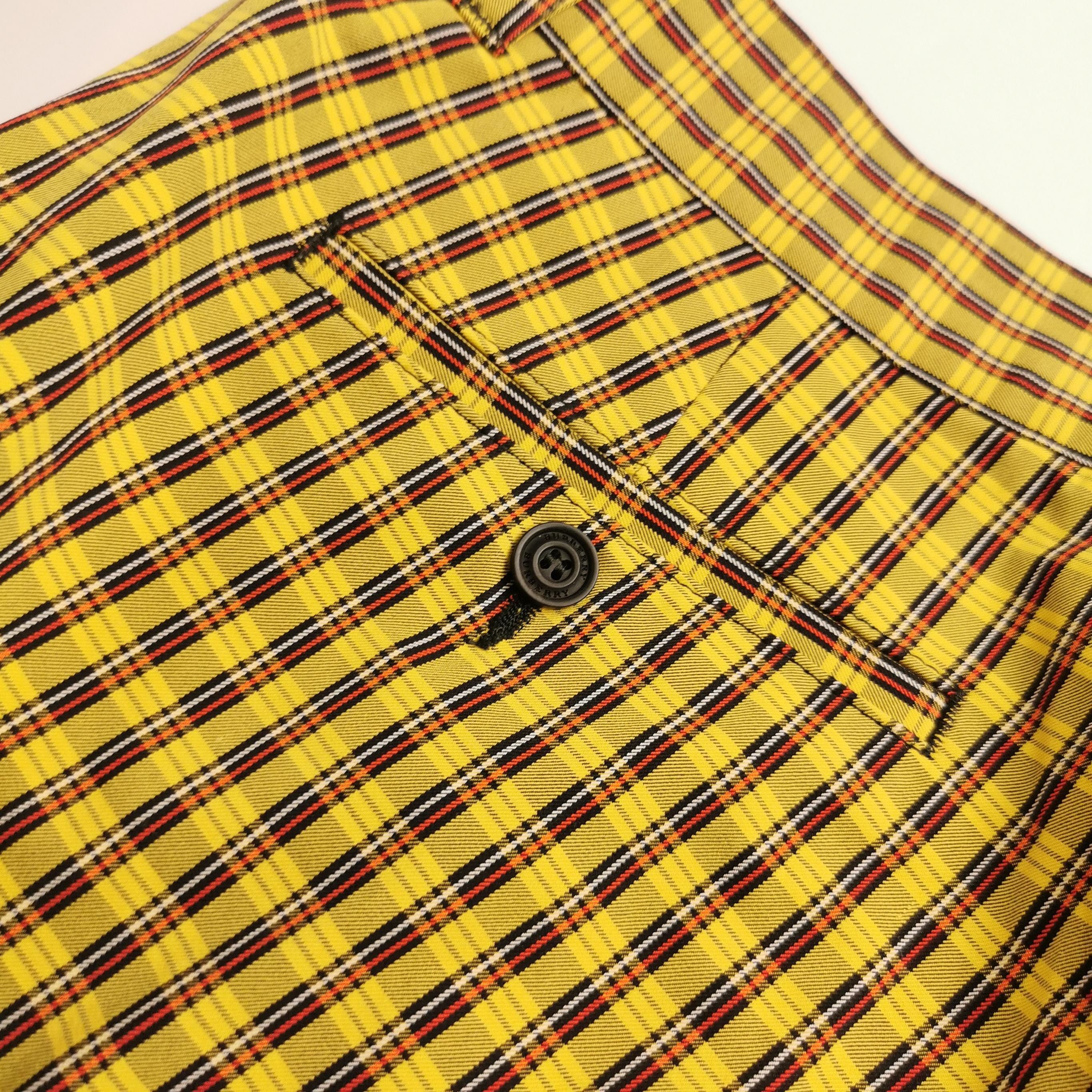 Burberry Burberry Color-Blocked Cotton Trousers US44 0079 Size US 44 / EU 60 - 3 Thumbnail