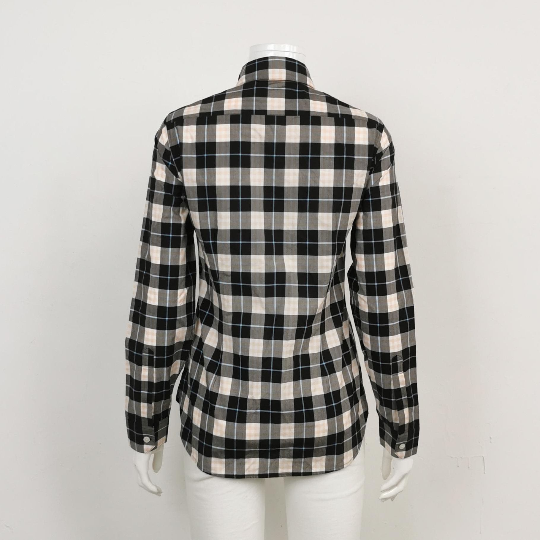 Burberry Burberry Checkered Cotton Button-Up Shirt 0079 Size US XS / EU 42 / 0 - 2 Thumbnail