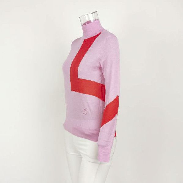 Burberry Burberry Colorblock Wool Silk Blend Knit Sweater 0079 Size US S / EU 44-46 / 1 - 2 Thumbnail