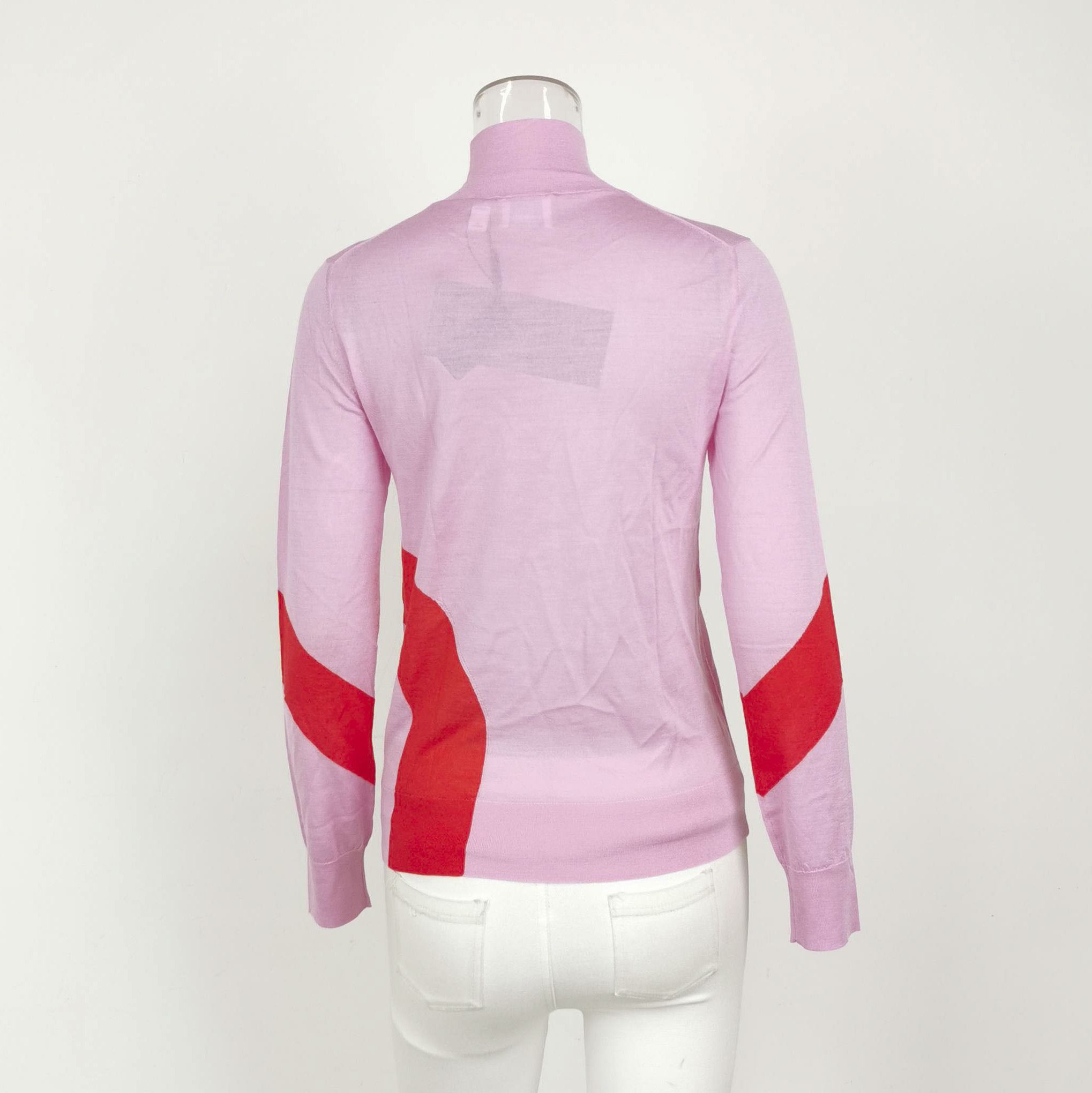 Burberry Burberry Colorblock Wool Silk Blend Knit Sweater 0079 Size US S / EU 44-46 / 1 - 3 Thumbnail