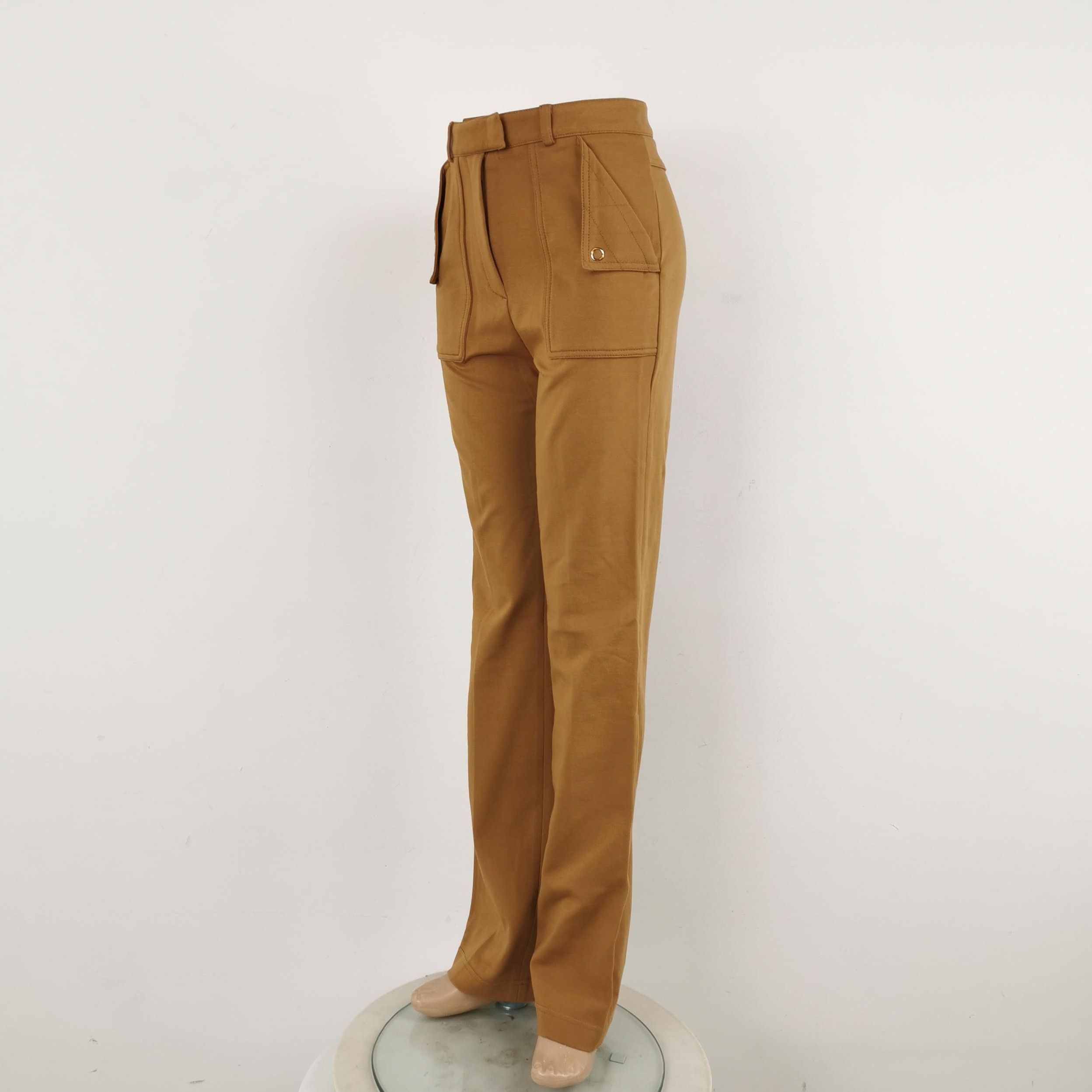 Burberry Burberry Solid Straight Leg Trousers Size 34 0079 Size US 34 / EU 50 - 2 Thumbnail