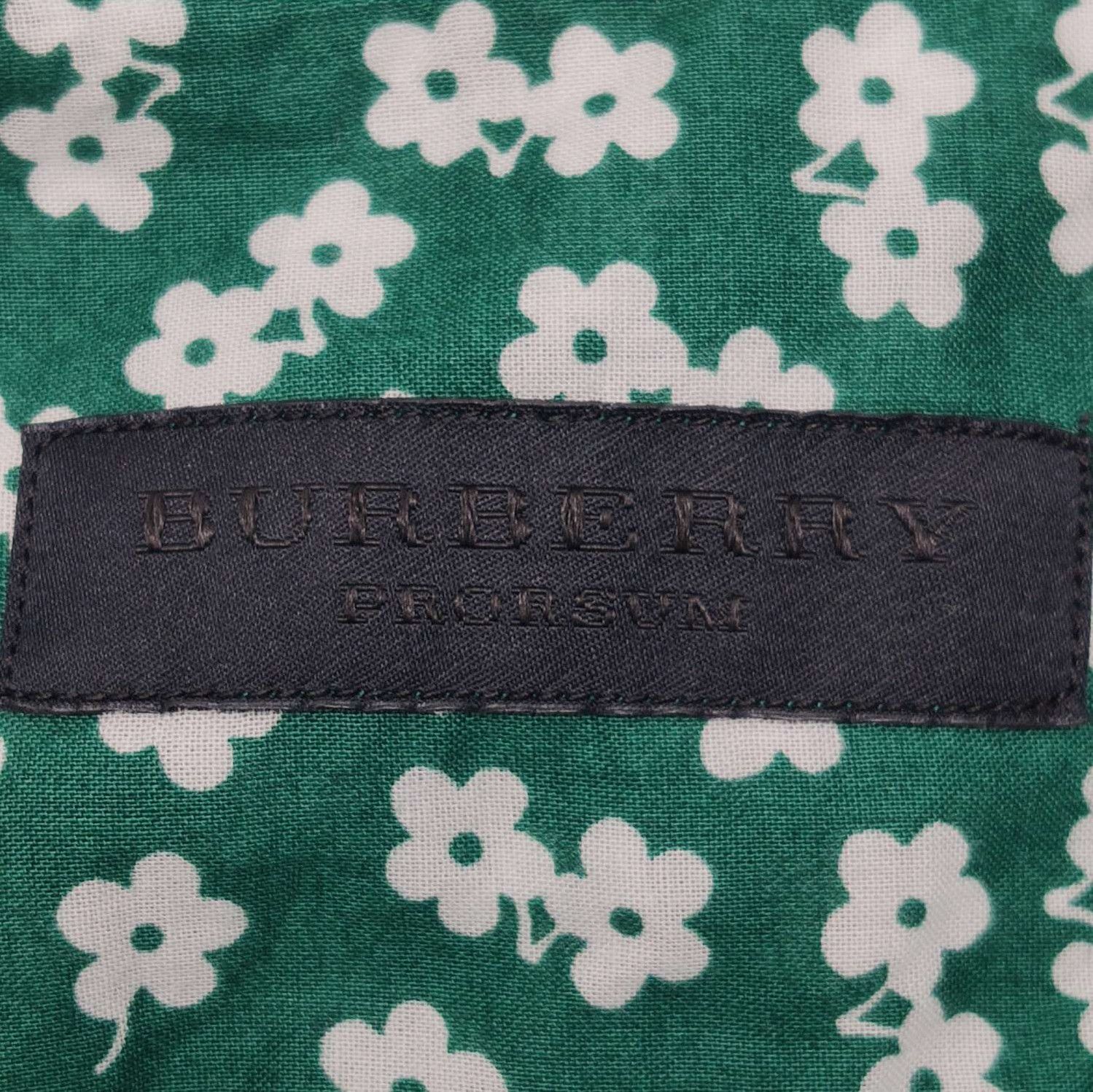 Burberry Burberry Floral Pattern Cotton Shirt Size 39 0079 Size US M / EU 48-50 / 2 - 4 Thumbnail