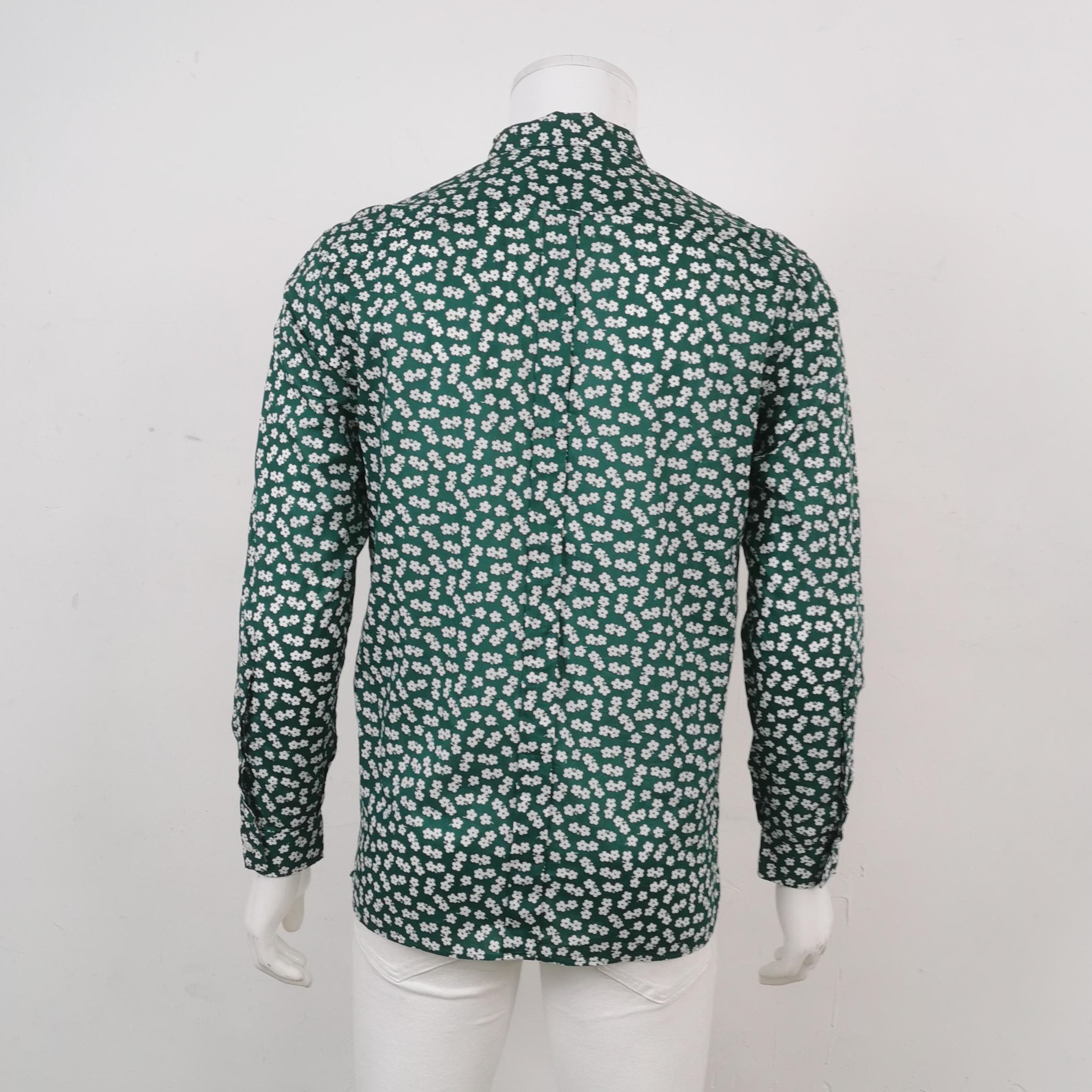 Burberry Burberry Floral Pattern Cotton Shirt Size 39 0079 Size US M / EU 48-50 / 2 - 2 Thumbnail