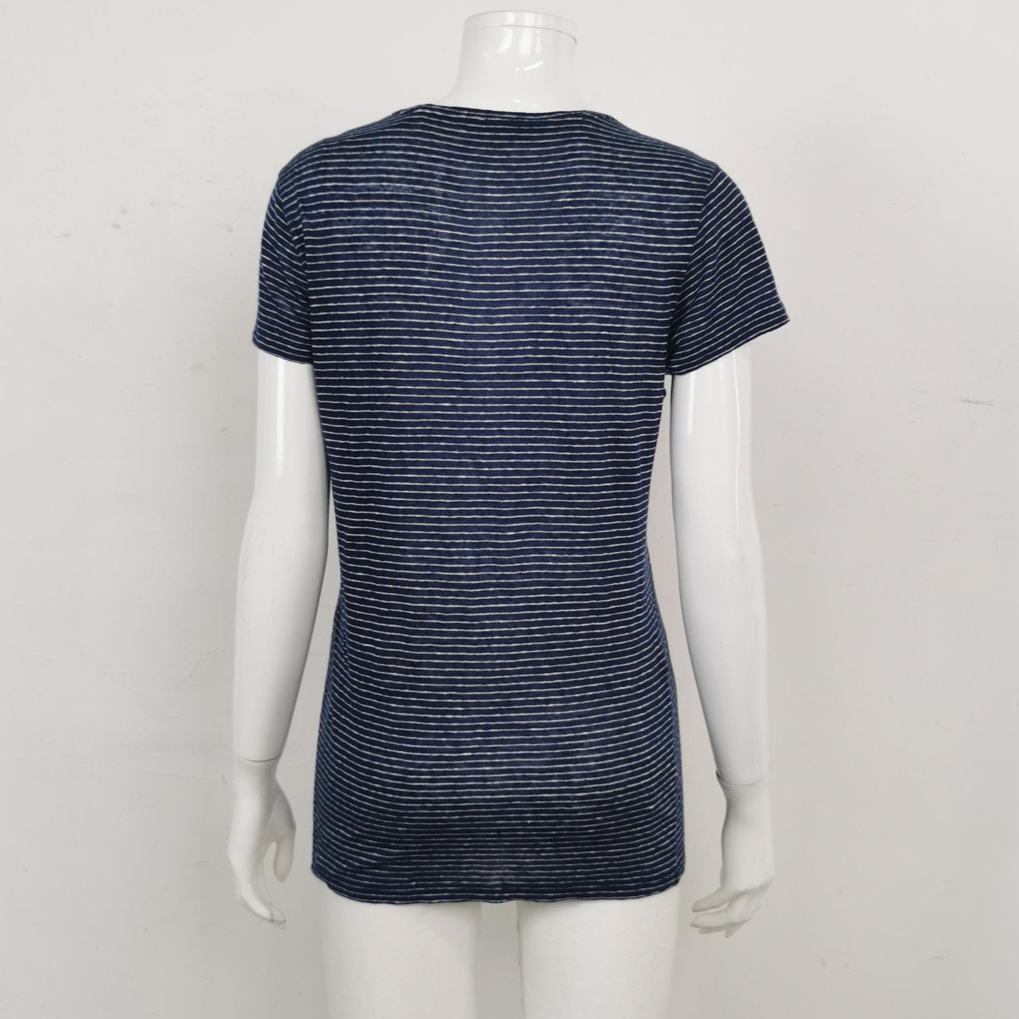 Burberry Burberry Brit Striped Linen T-Shirt for Summer 0079 Size US S / EU 44-46 / 1 - 2 Thumbnail