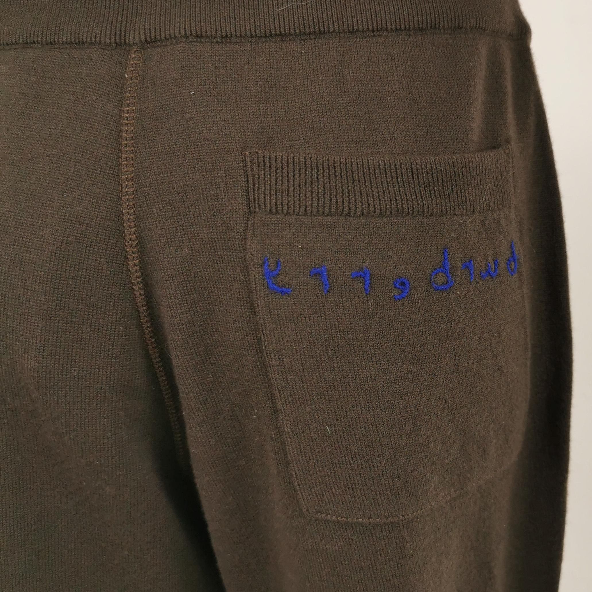 Burberry Burberry Wool Solid Color Sweatpants 0079 Size US 26 / EU 42 - 3 Thumbnail