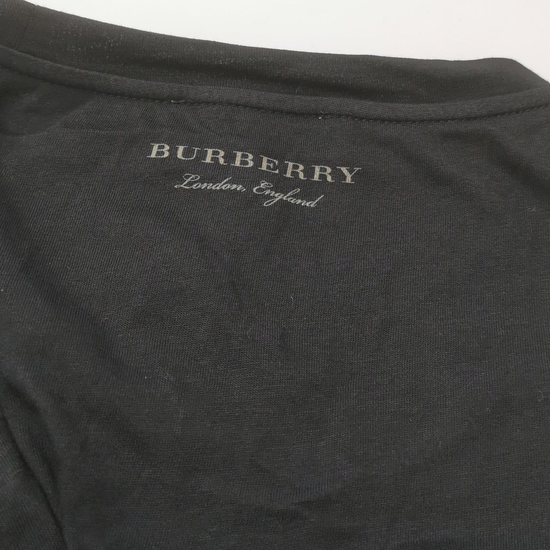 Burberry Burberry Cotton Black Round Neck T-Shirt 0079 Size US S / EU 44-46 / 1 - 3 Thumbnail