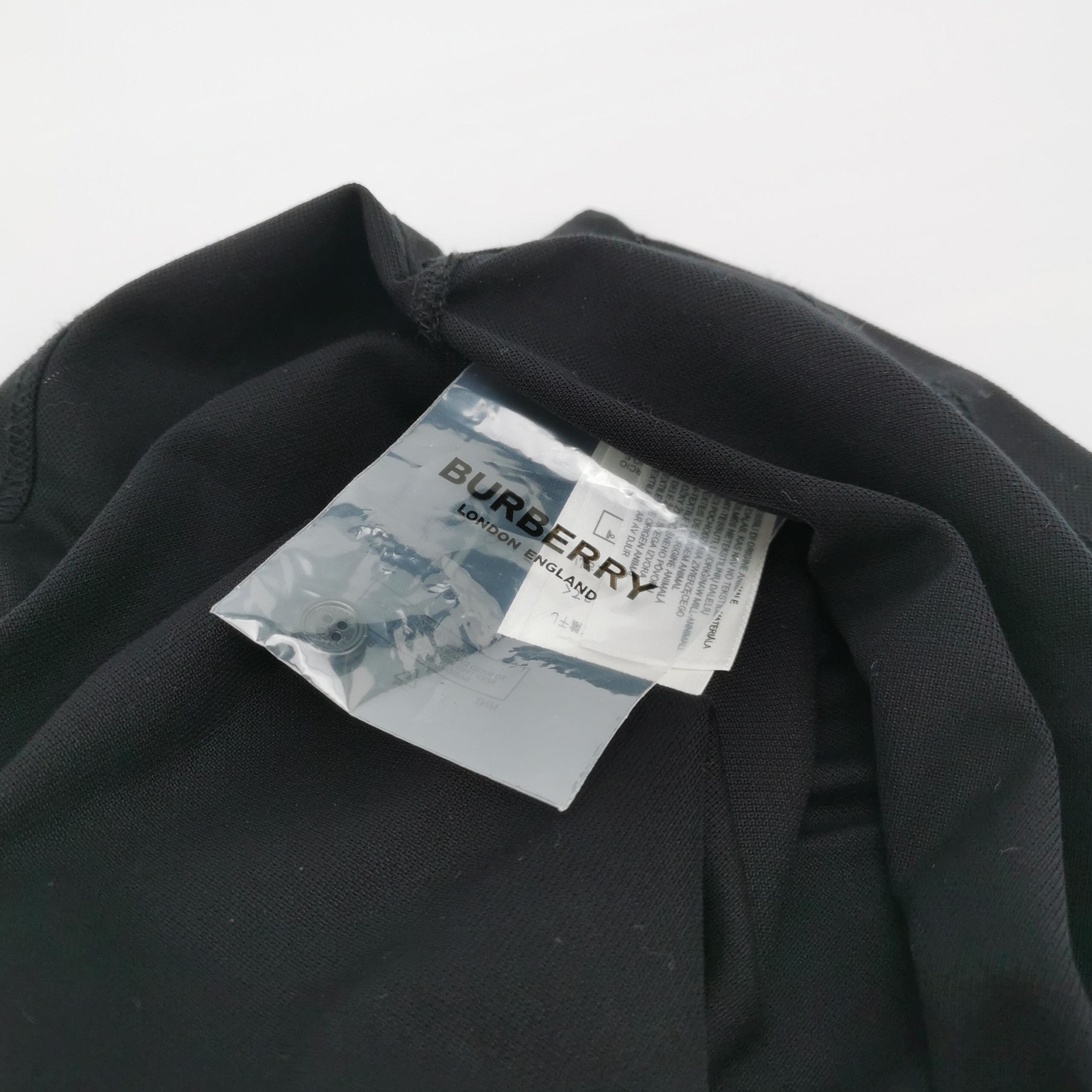 Burberry Burberry Black Cotton TB Logo Polo Shirt 0079 Size US XS / EU 42 / 0 - 6 Thumbnail