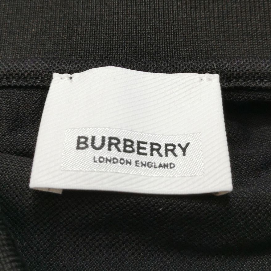 Burberry Burberry Black Cotton TB Logo Polo Shirt 0079 Size US XS / EU 42 / 0 - 7 Thumbnail