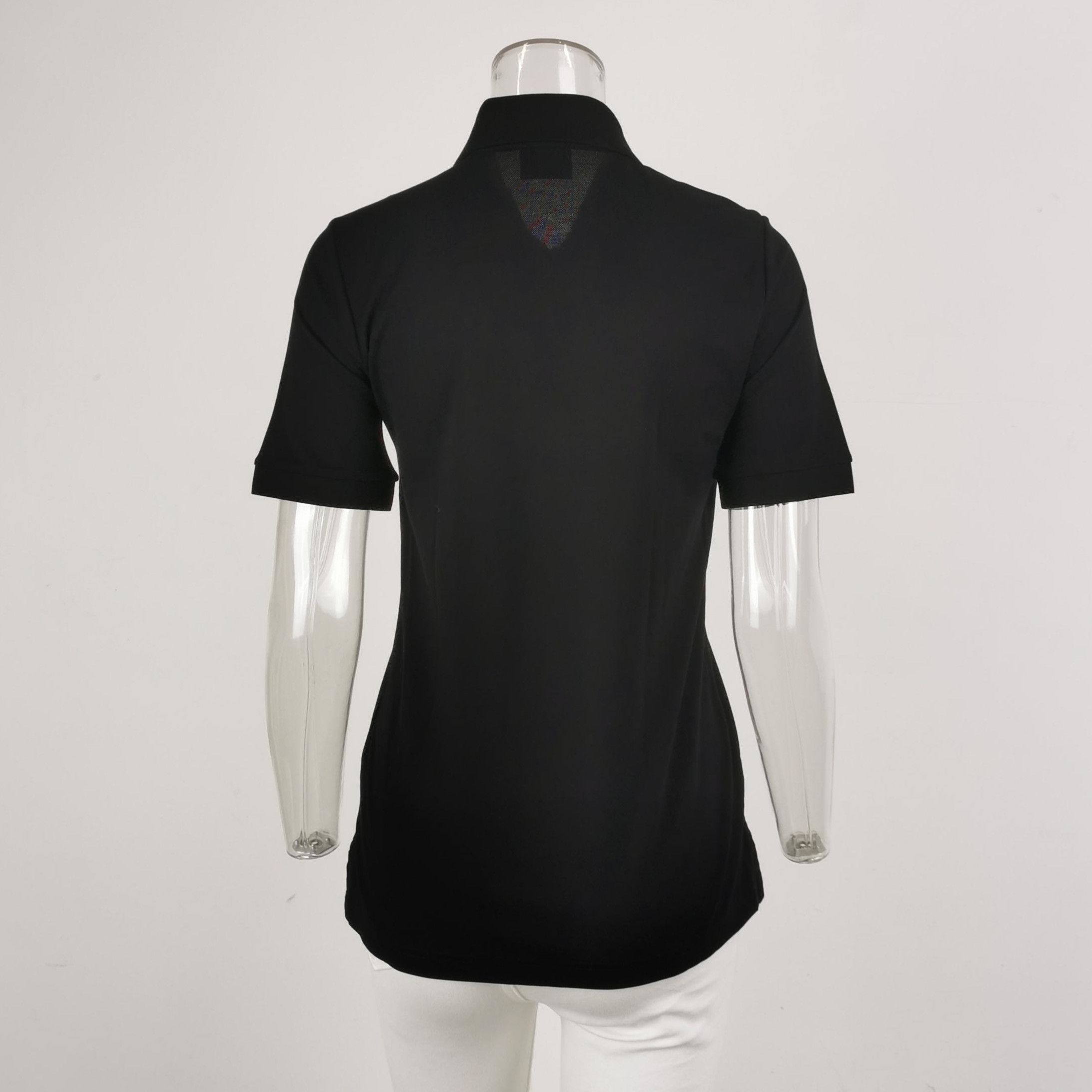Burberry Burberry Black Cotton TB Logo Polo Shirt 0079 Size US XS / EU 42 / 0 - 3 Thumbnail